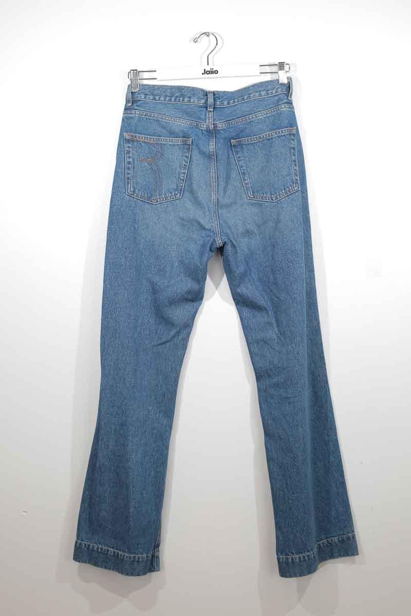 Wide leg cotton jeans ROUJE - Seconde Main Blue