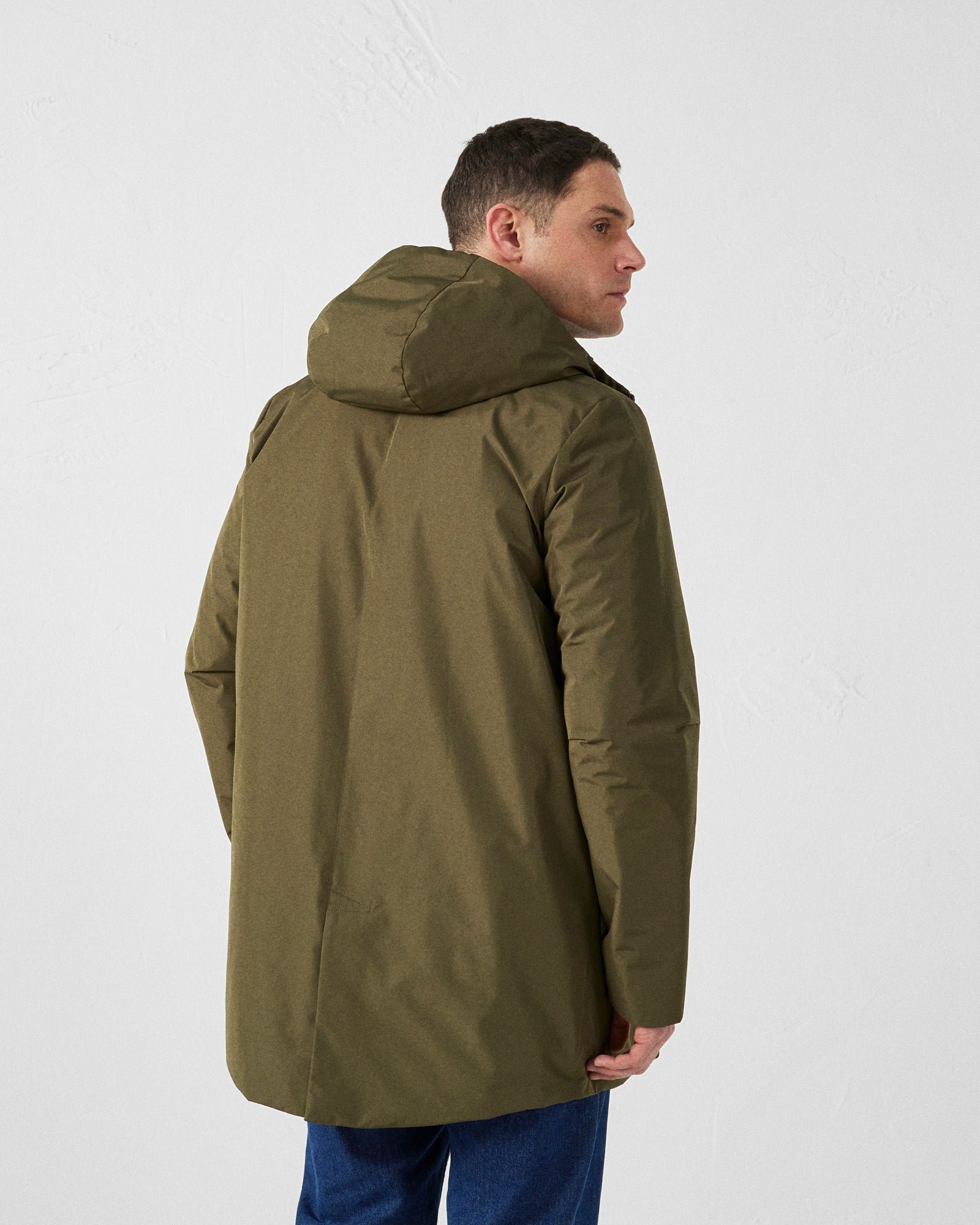 Boris ultralight long hooded jacket JOTT Green