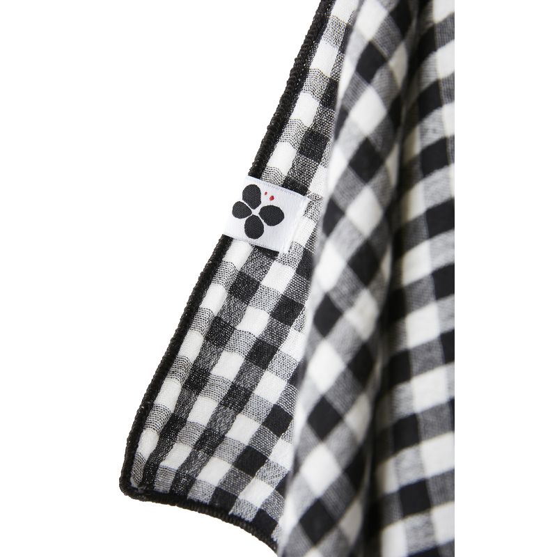 Lot de 2 essuie-mains en gaze de coton L'EFFET PAPILLON Noir