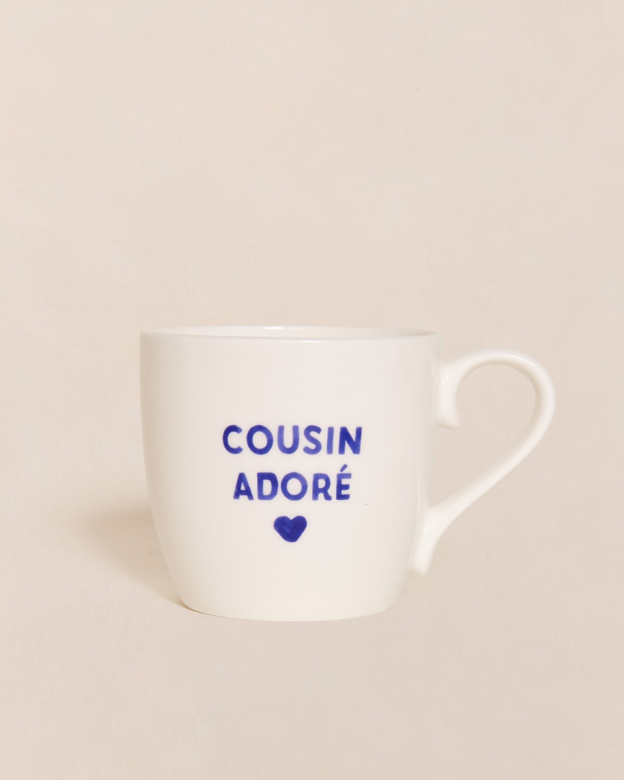 Le mug cousin adoré EMOI EMOI Blanc