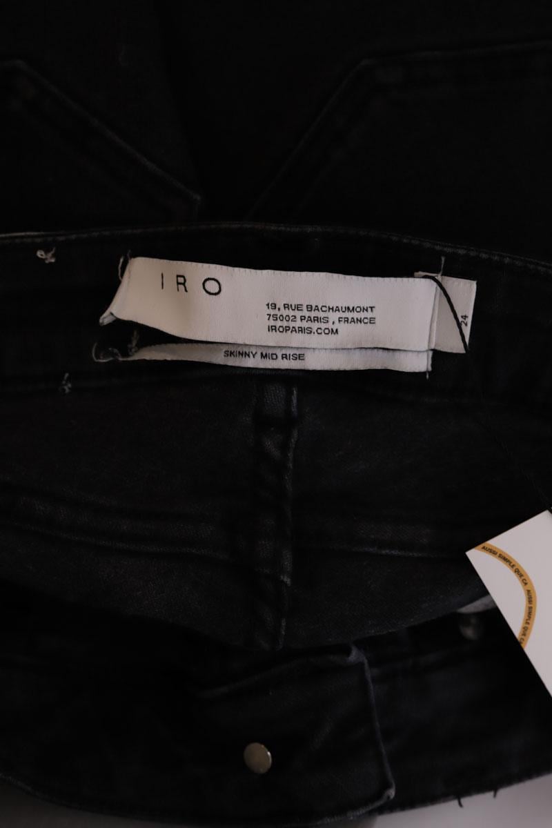Cotton skinny jeans IRO - Seconde Main Black