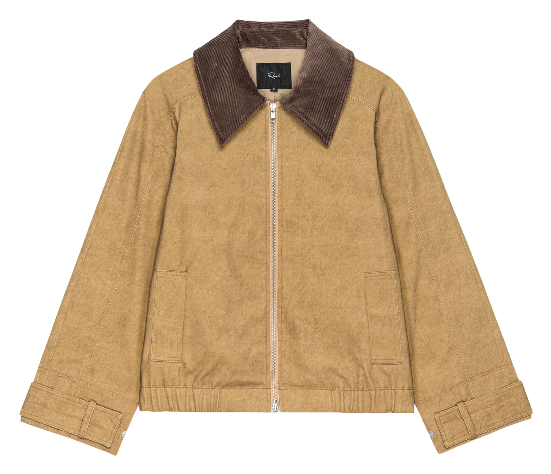 Veste col classique en coton RAILS Beige