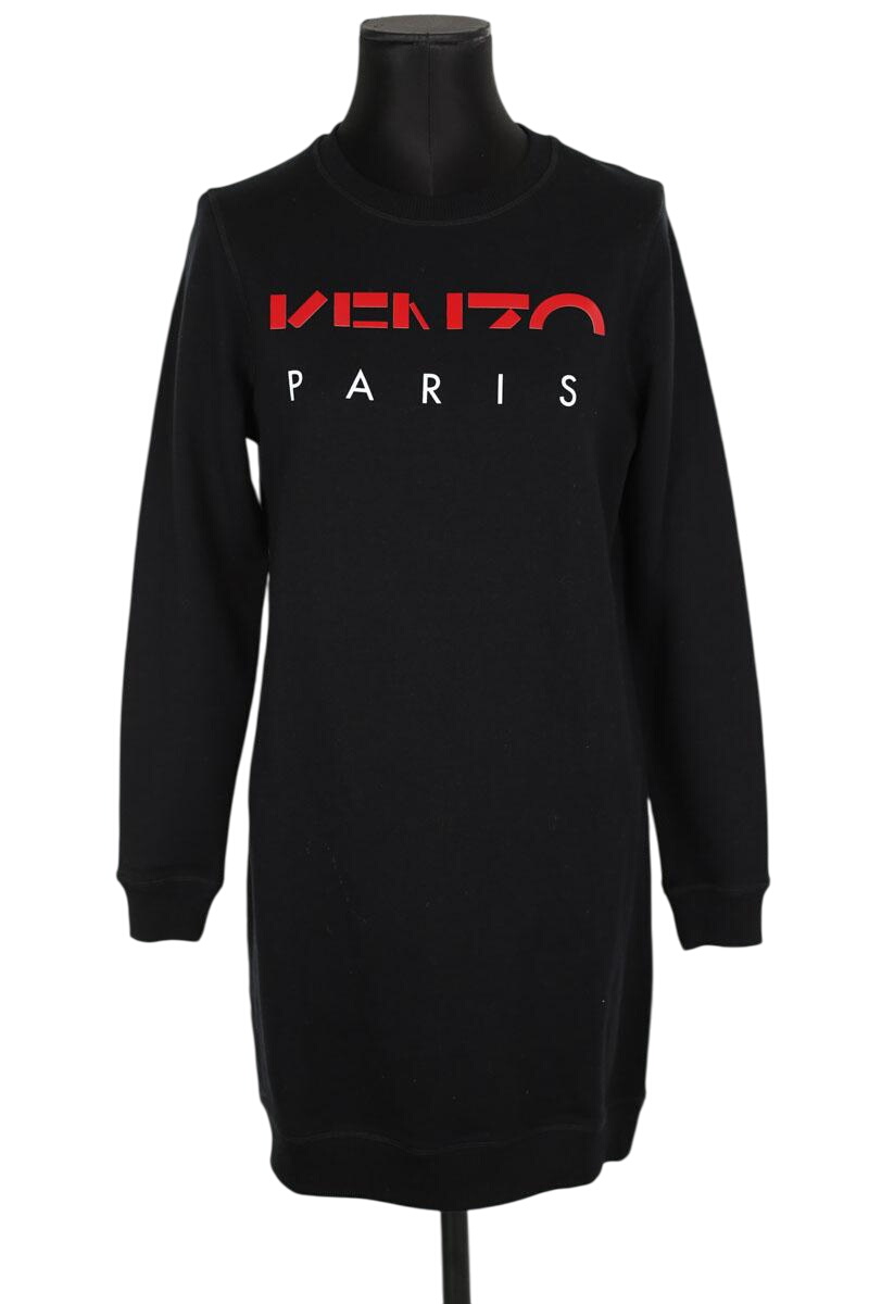 Cotton dress KENZO - SECONDE MAIN Black