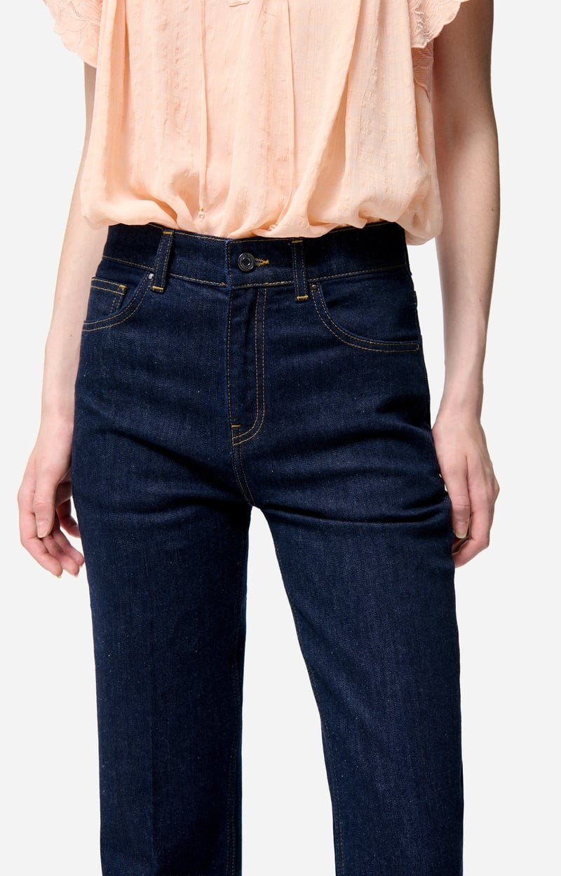 Flared jeans met verwassen look VANESSA BRUNO Blauw