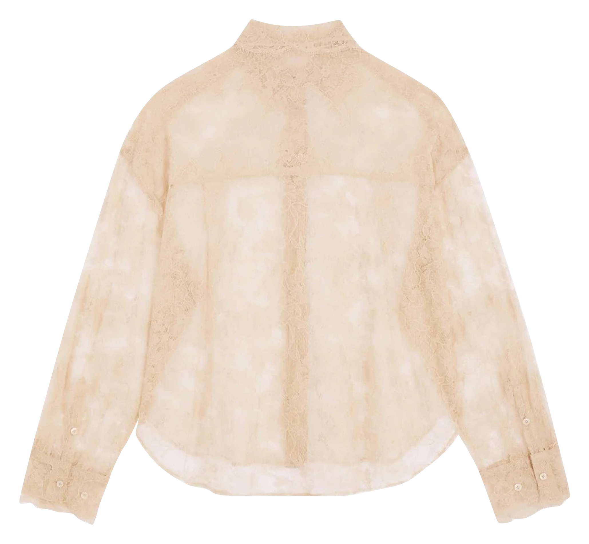 Chemise col classique en dentelle ROSEANNA Blanc