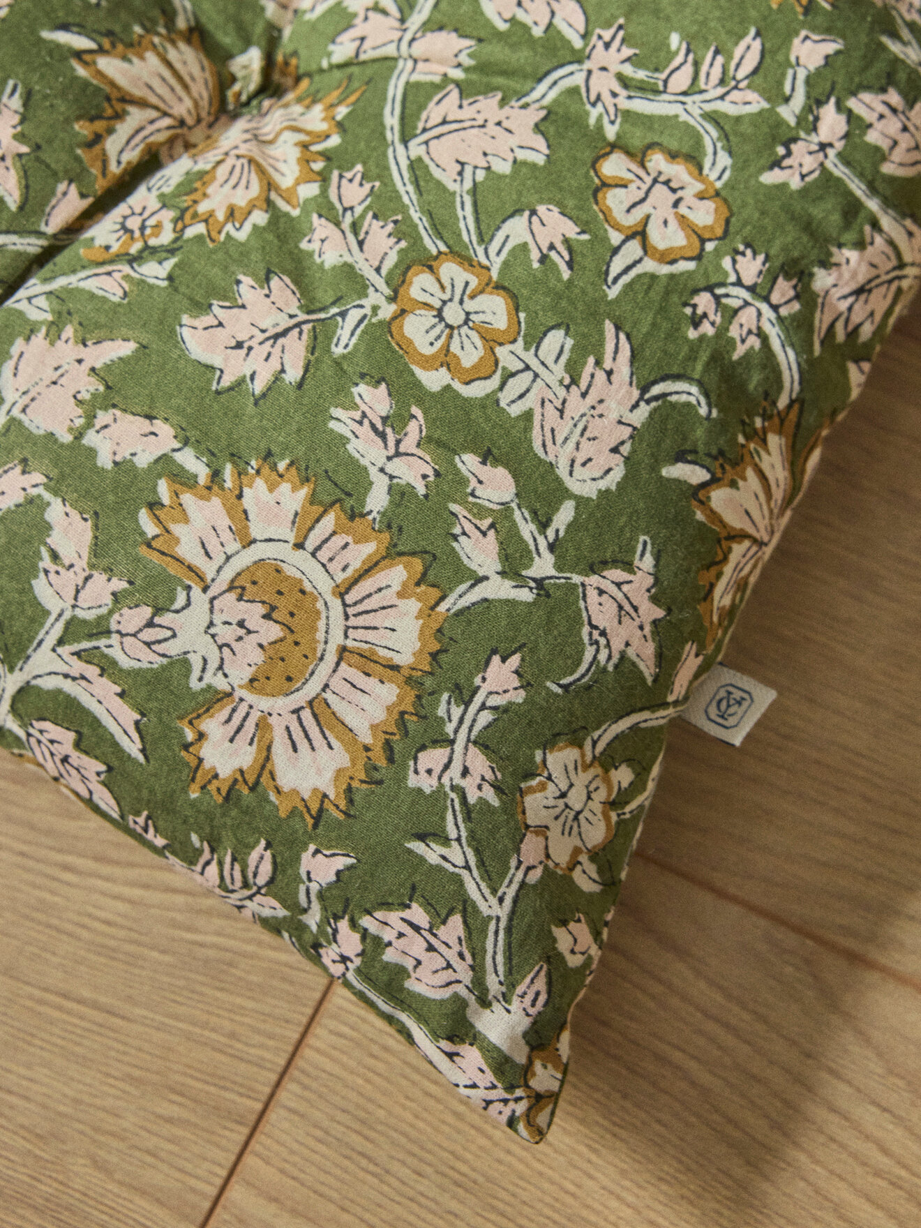 Indian fabric decorative mattress CYRILLUS Green