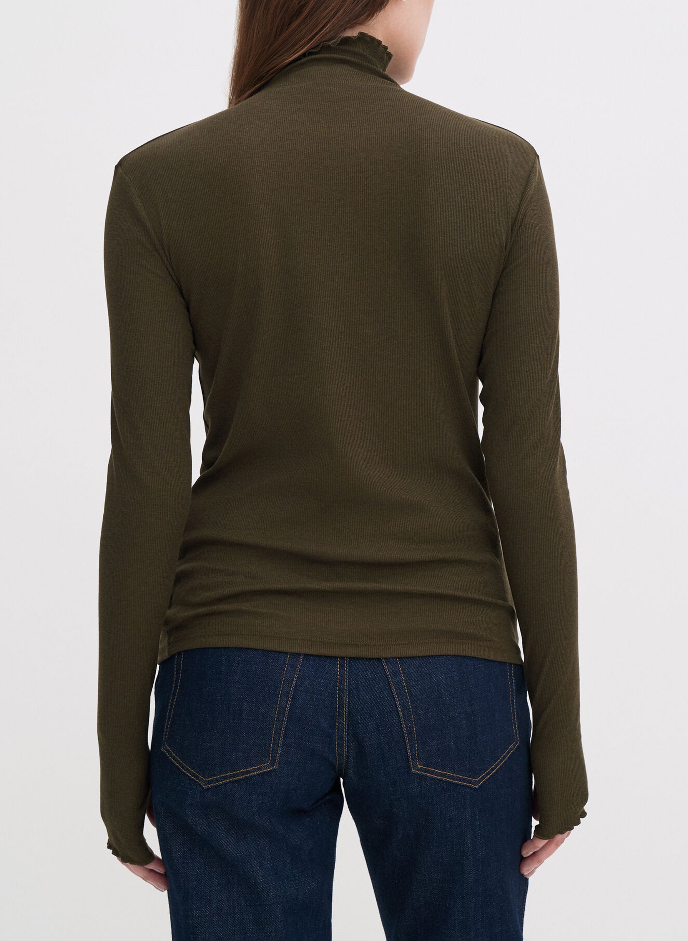 Pull col roulé  FILIPPA K Kaki