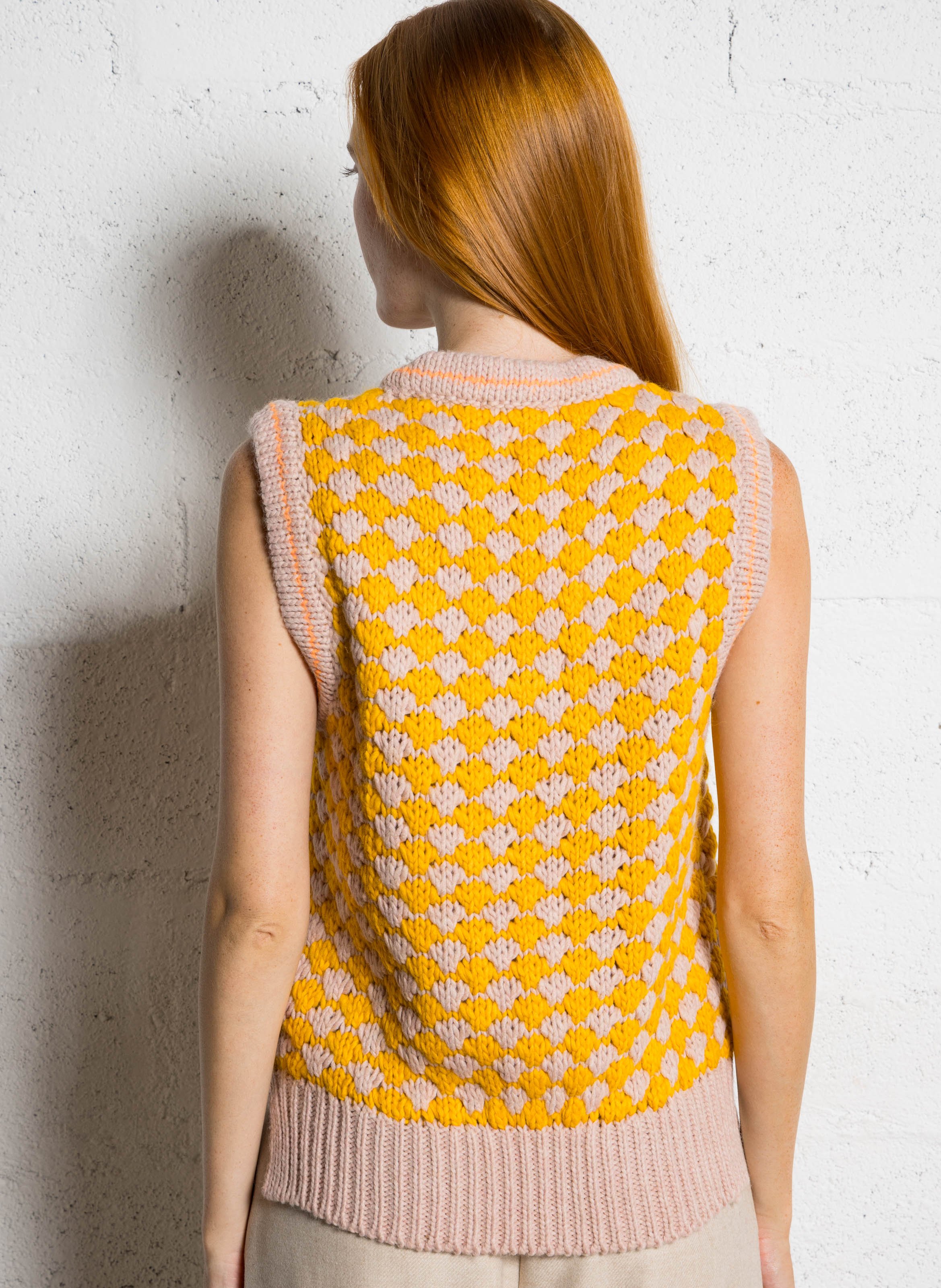 Pull oversize col V  DR BLOOM Rose