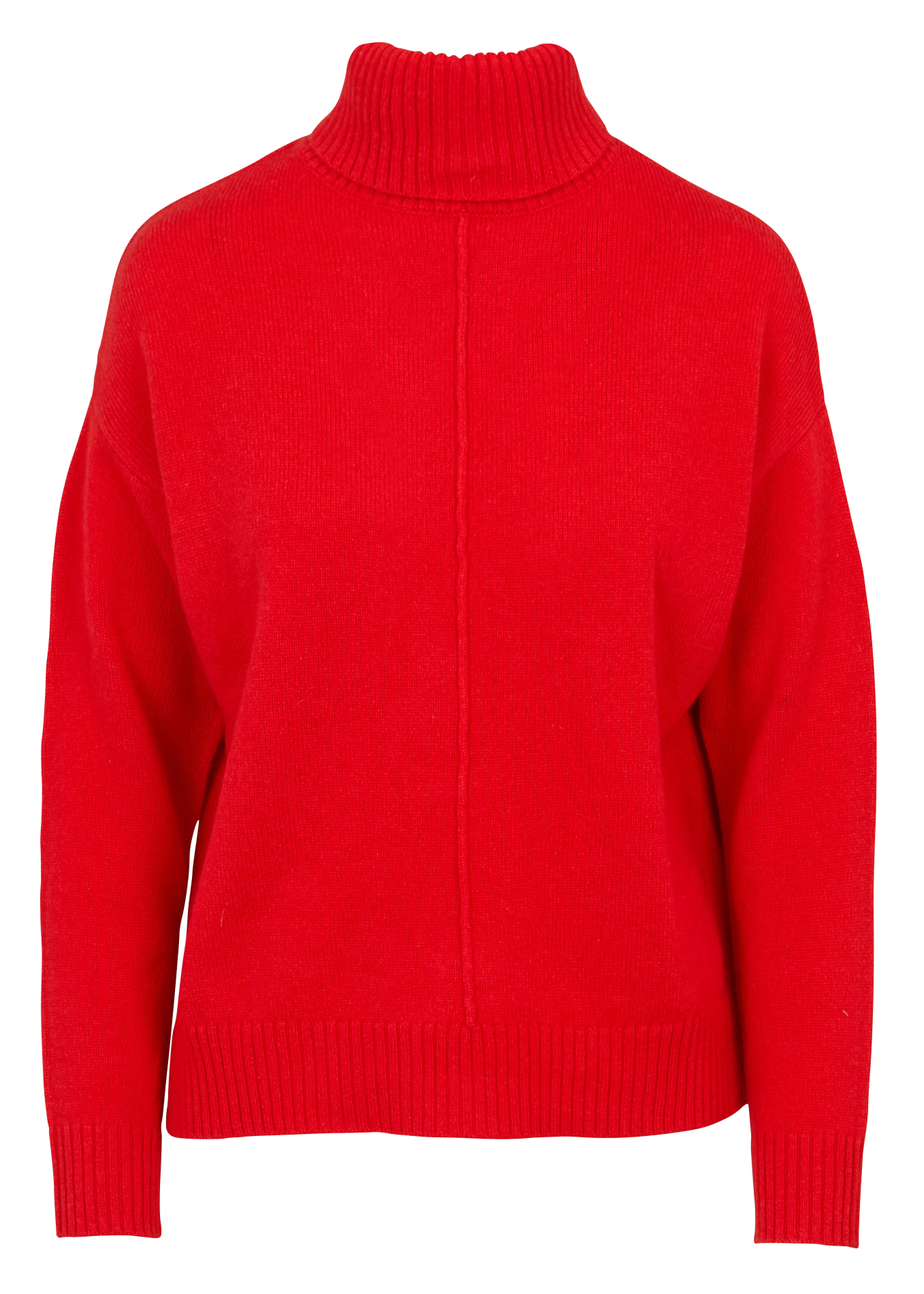 Pull col roulé en laine SUD EXPRESS Rouge