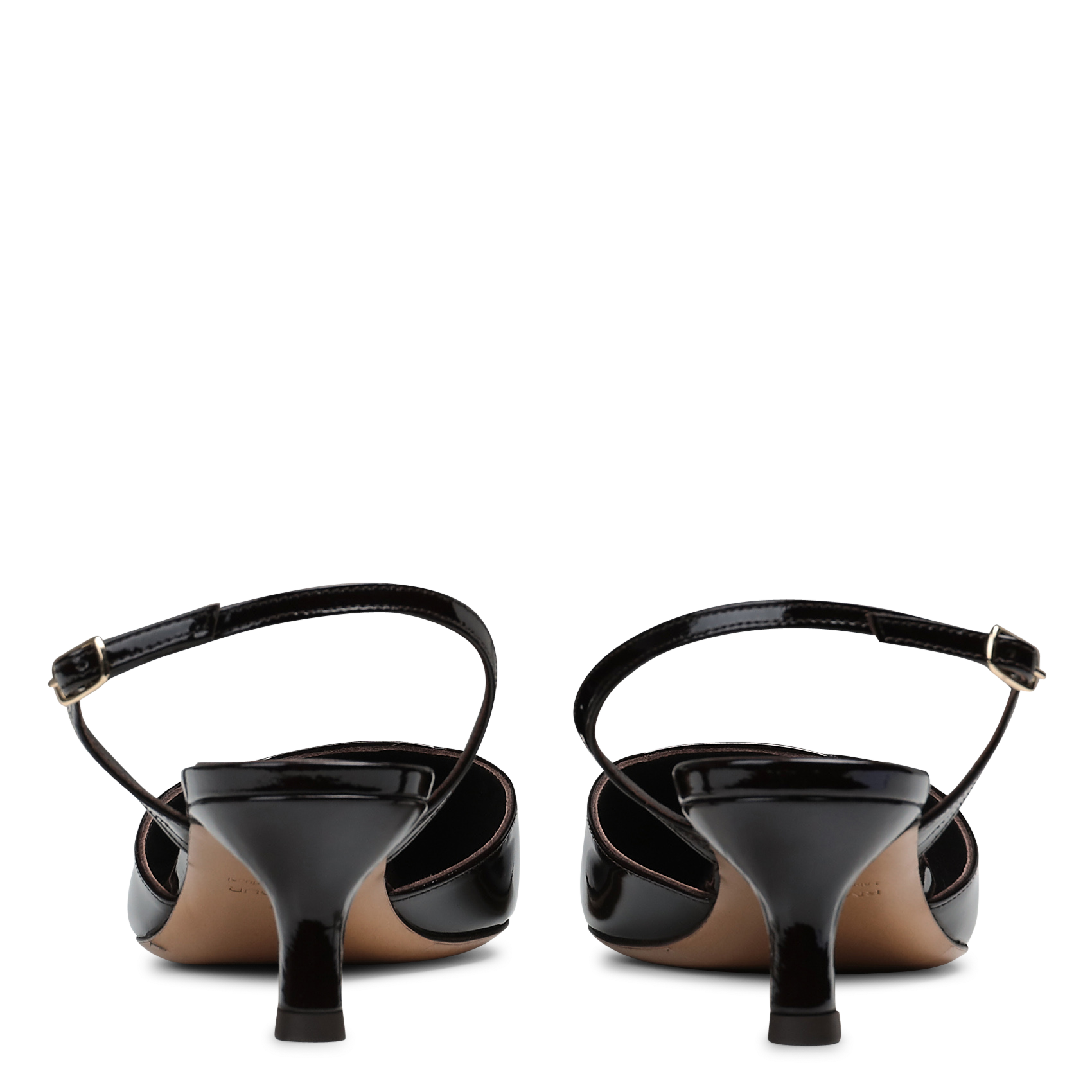 Ella - Lackleder-Pumps RIVECOUR Braun