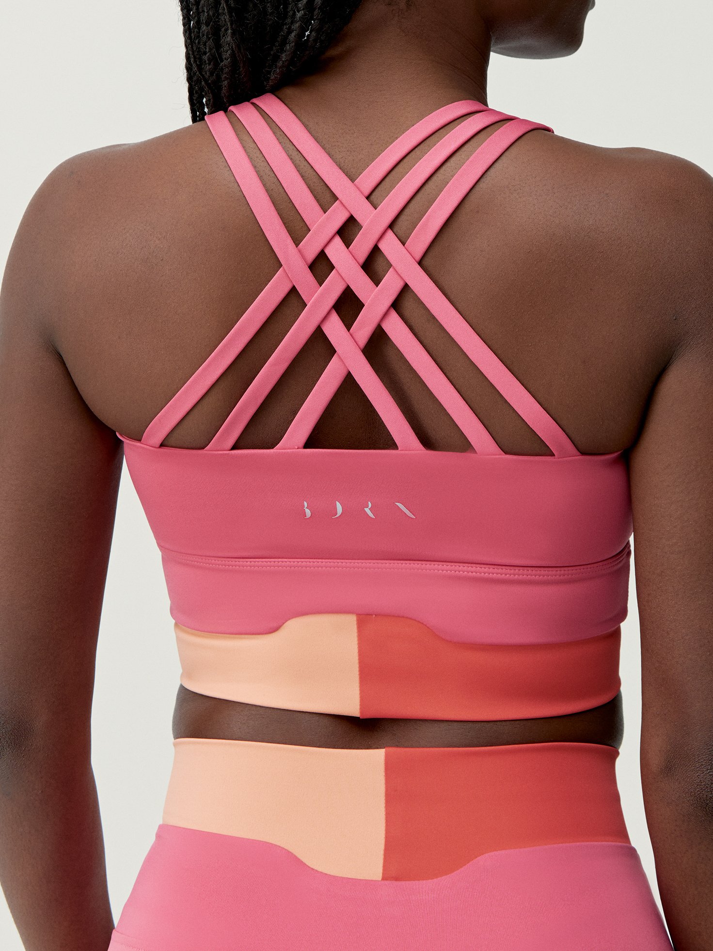 Medium support sports bra by Kalinda BORN LIVING YOGA Pink