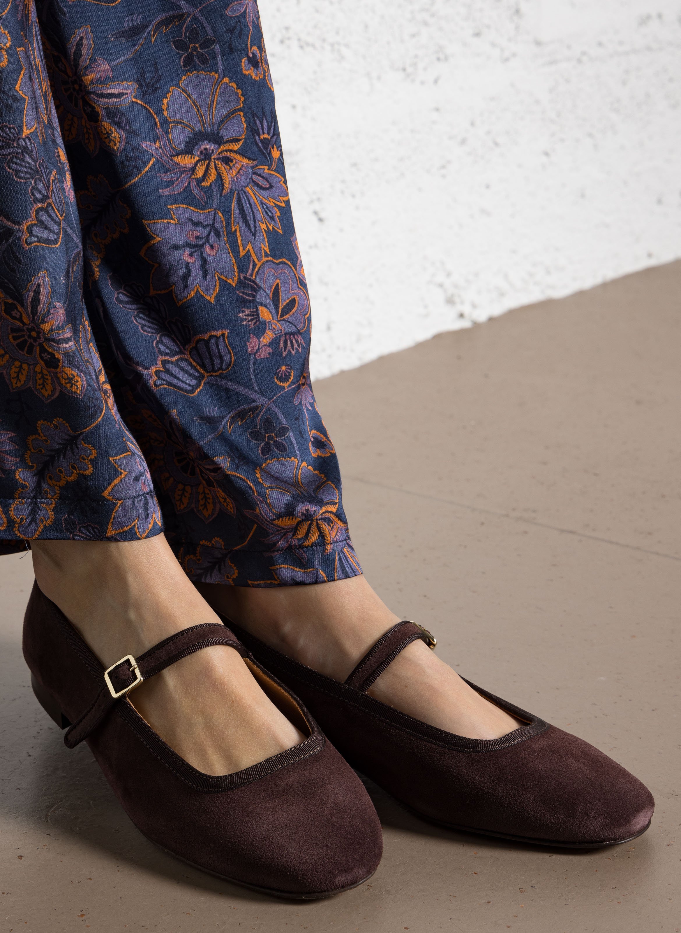 Ballerines en cuir BOBBIES Marron