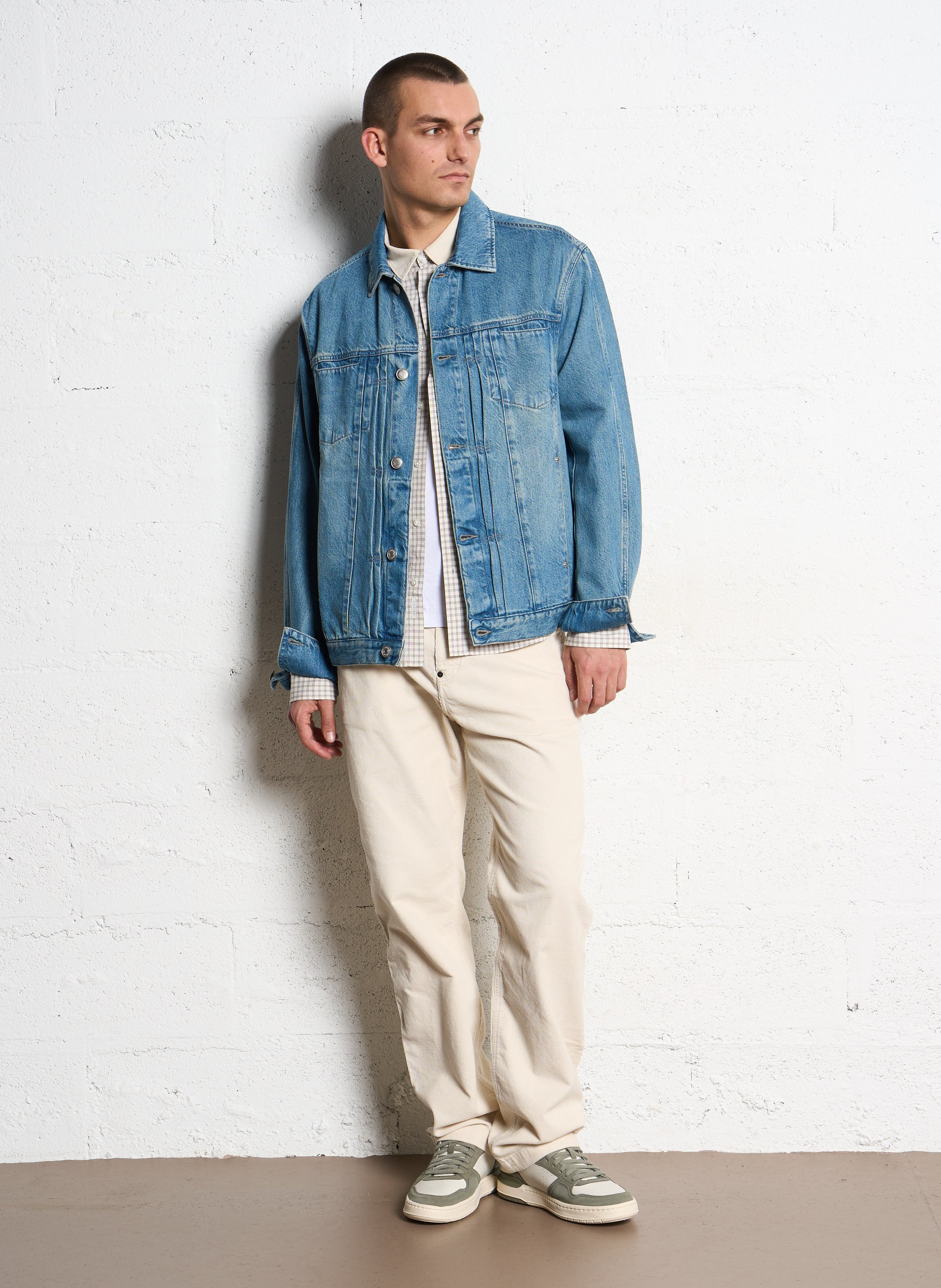 Pantalon chino en coton IKKS Blanc