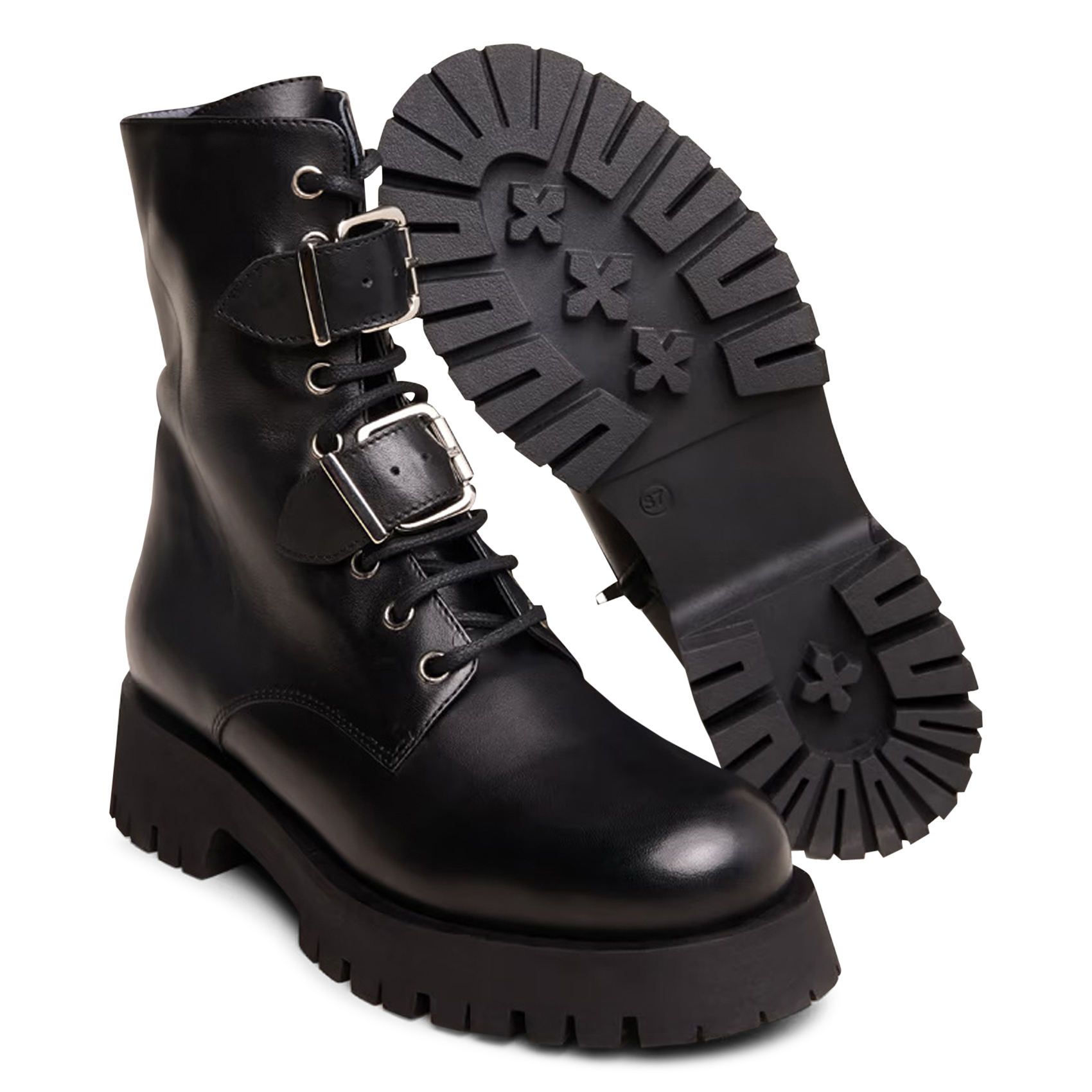 Albert leather boots JONAK Black