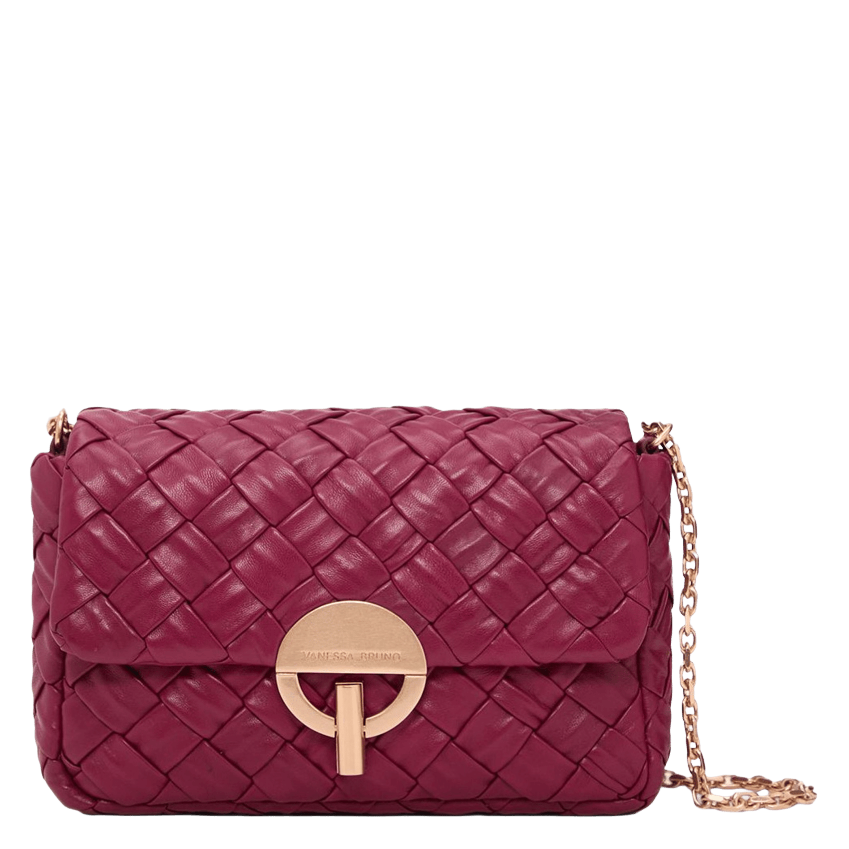 Braided leather shoulder bag VANESSA BRUNO