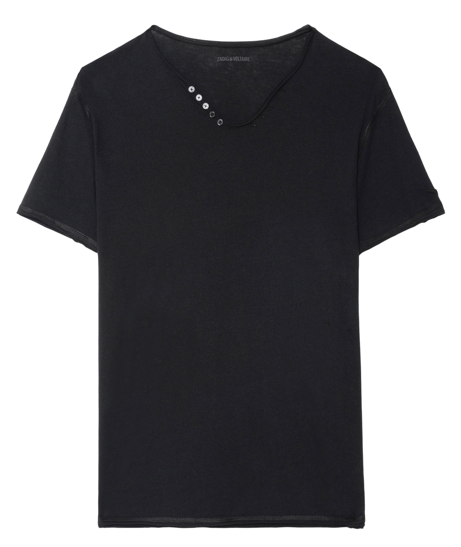 Gerade geschnittenes T-Shirt aus Baumwolle ZADIG&VOLTAIRE Schwarz