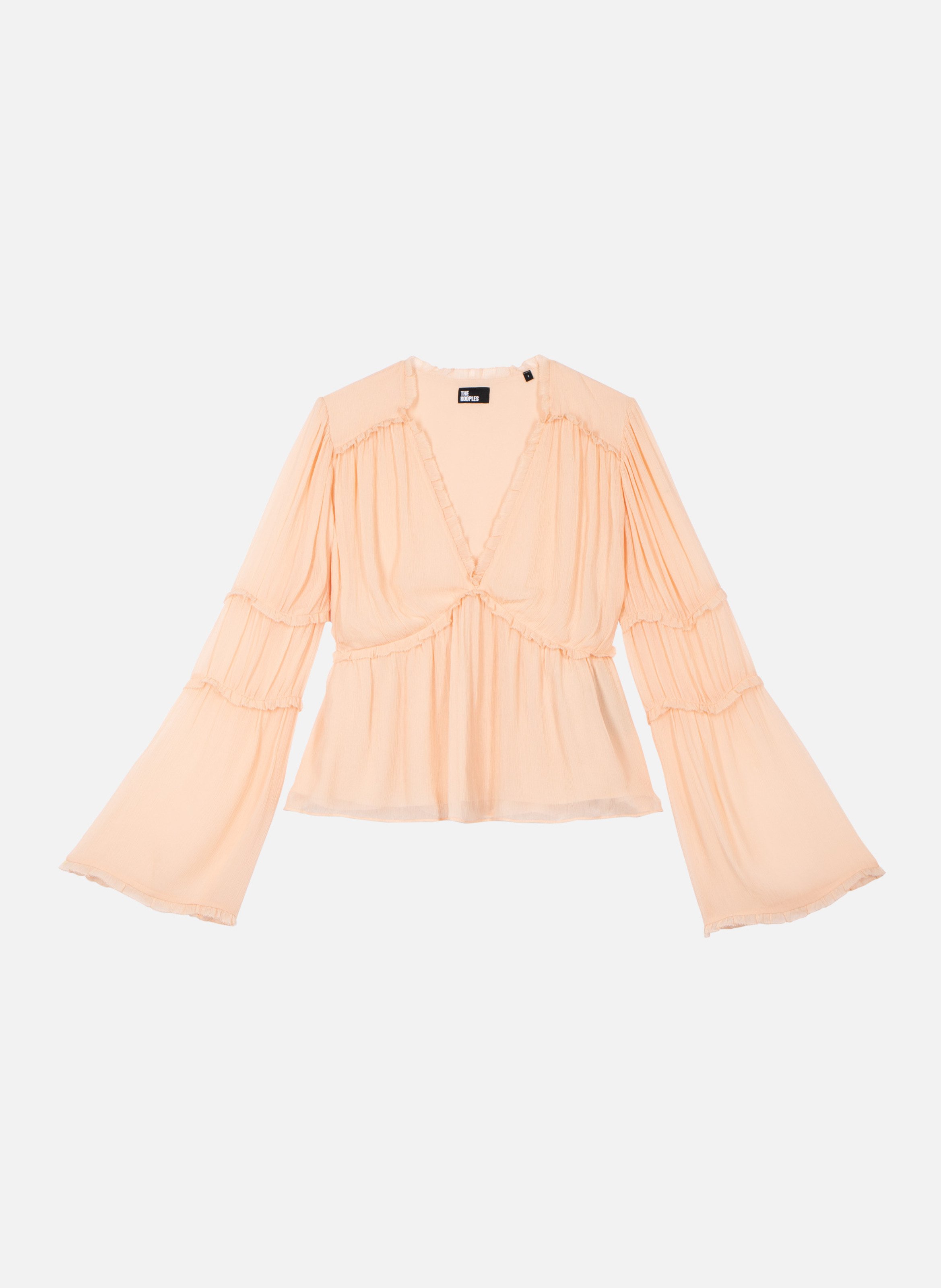 Top with ruffles THE KOOPLES Beige