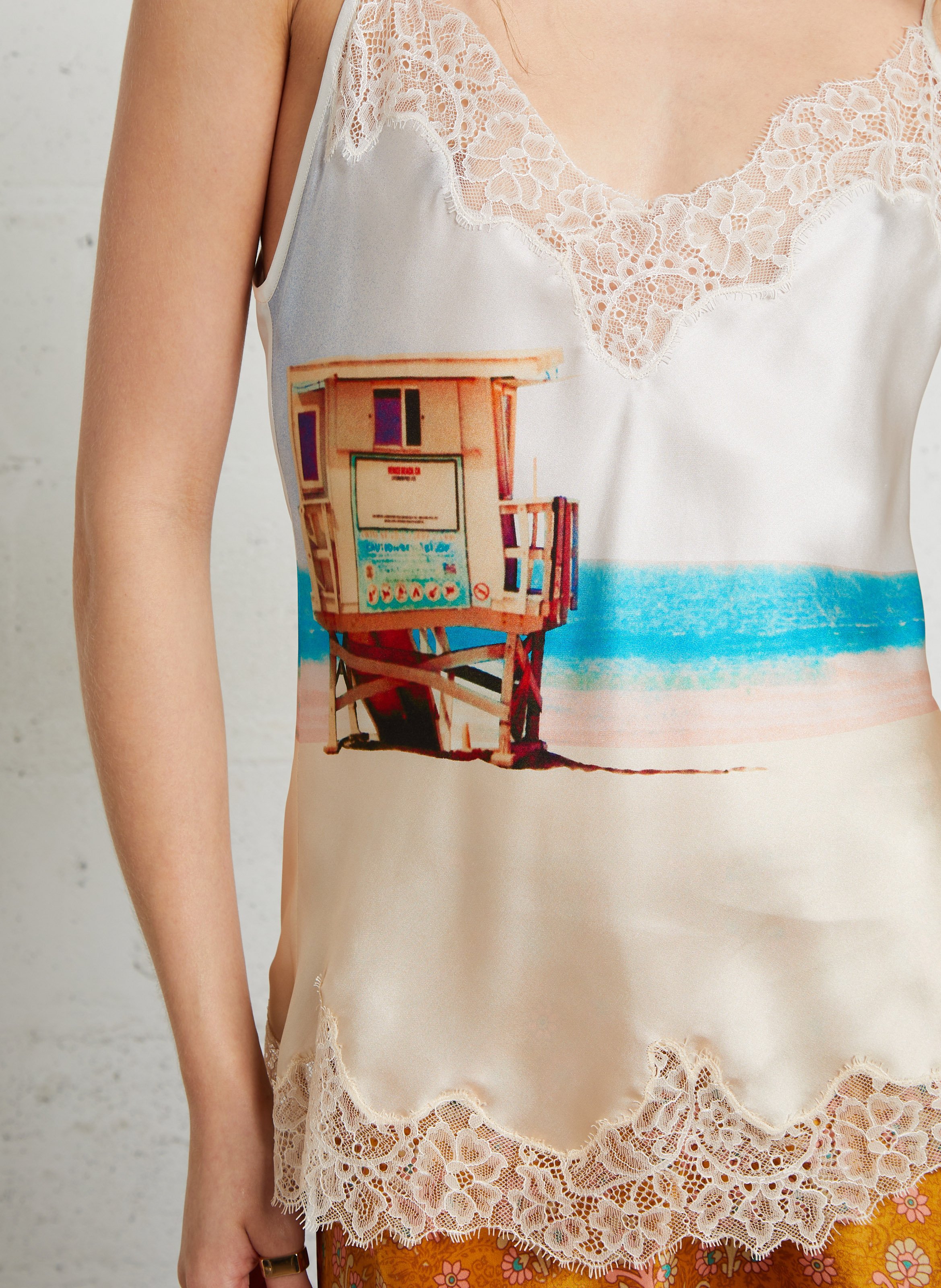 Zijden hemdje MES DEMOISELLES Veelkleurig