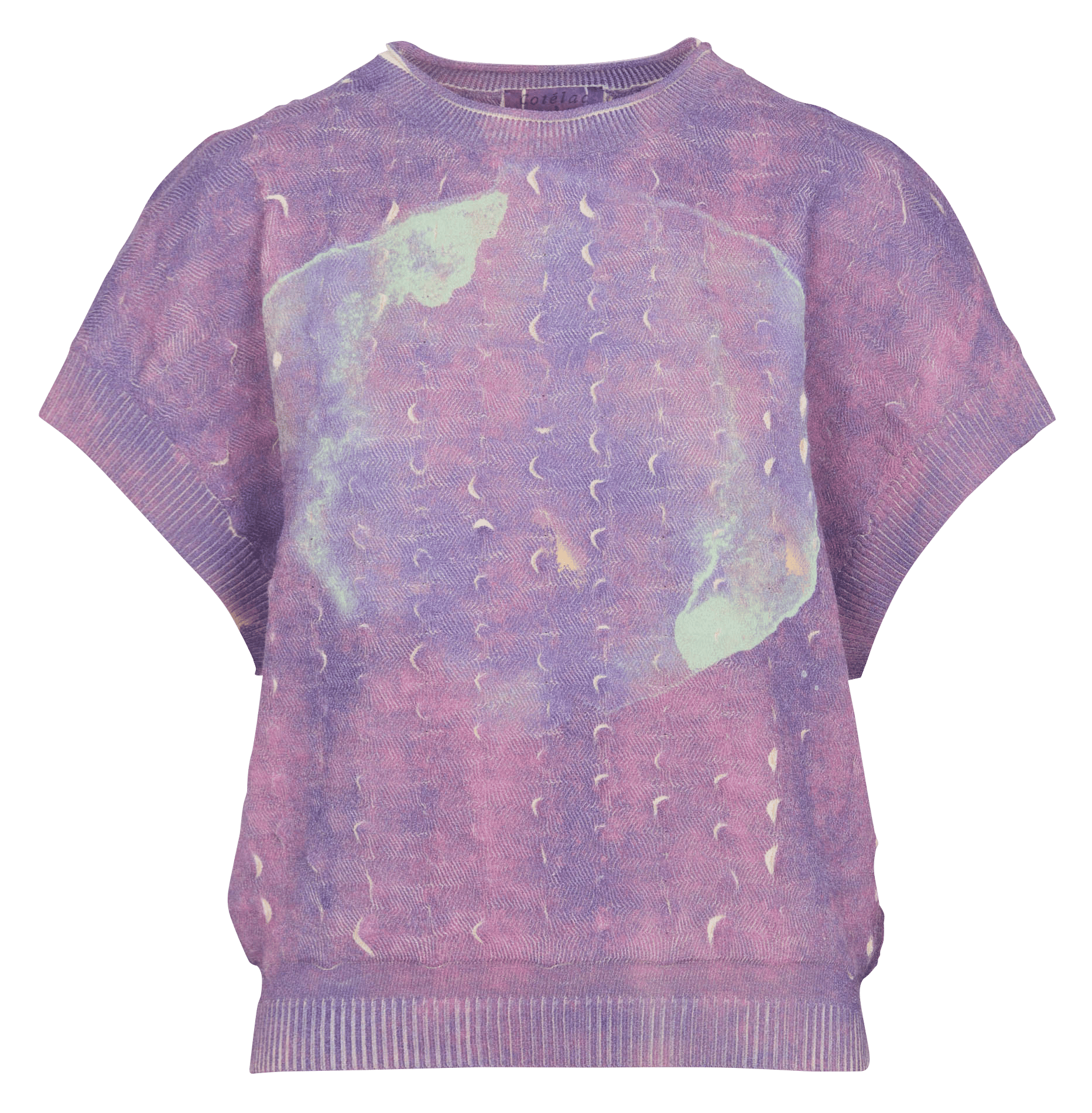 Loose-fit cotton-mix sweater COTELAC Purple