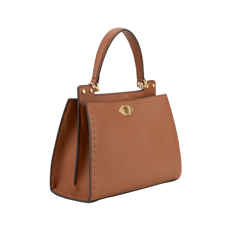 Handbag in calfskin Brown