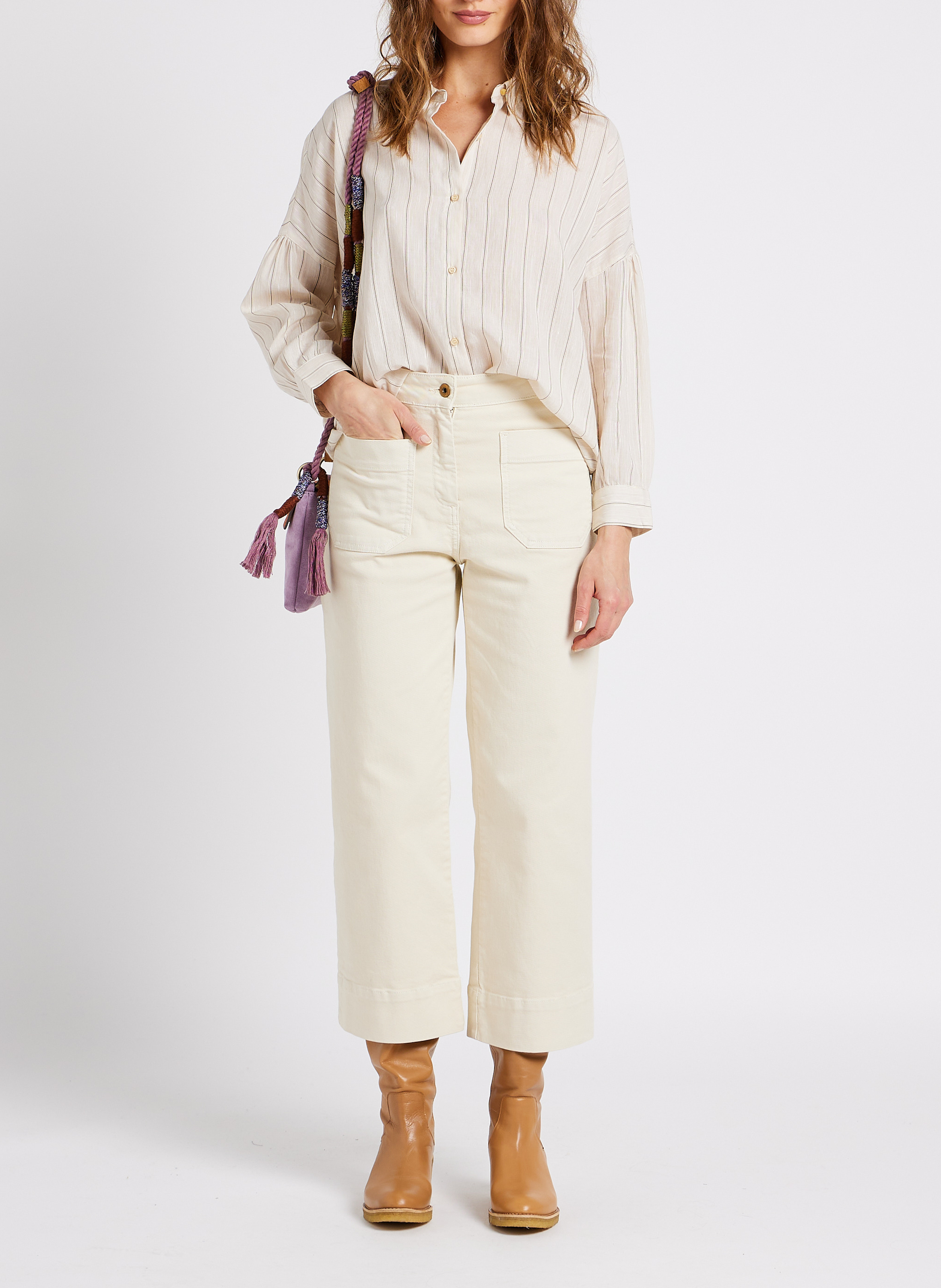 Camicia ampia collo classico - Look 2