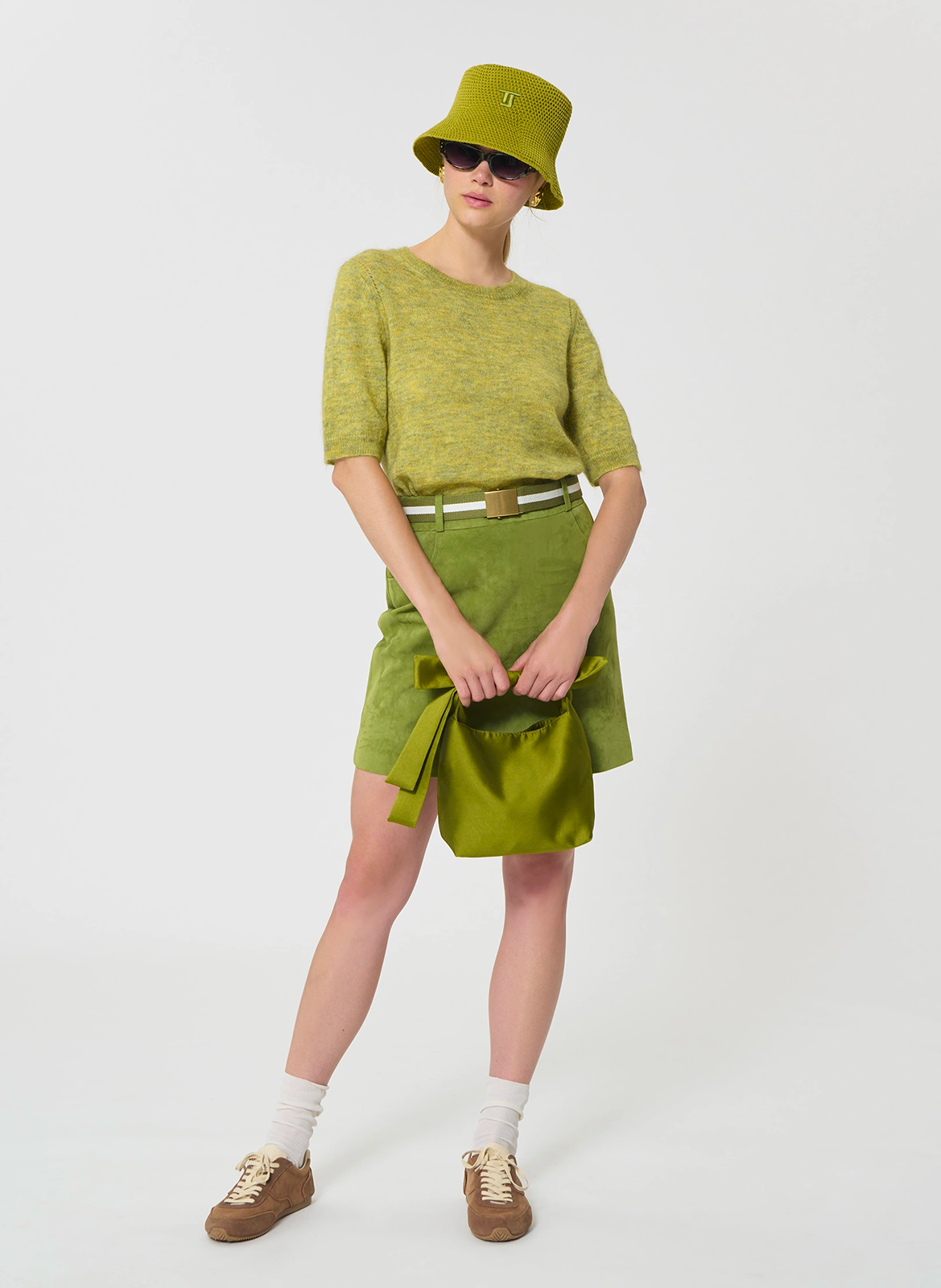 Round-neck top TARA JARMON Green