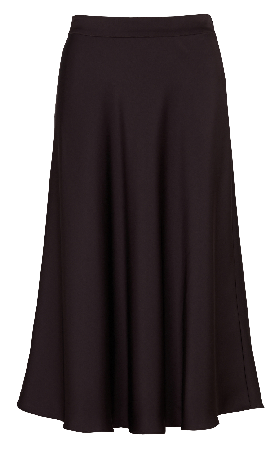 Midi-Rock mit hohem Bund ZAPA Braun