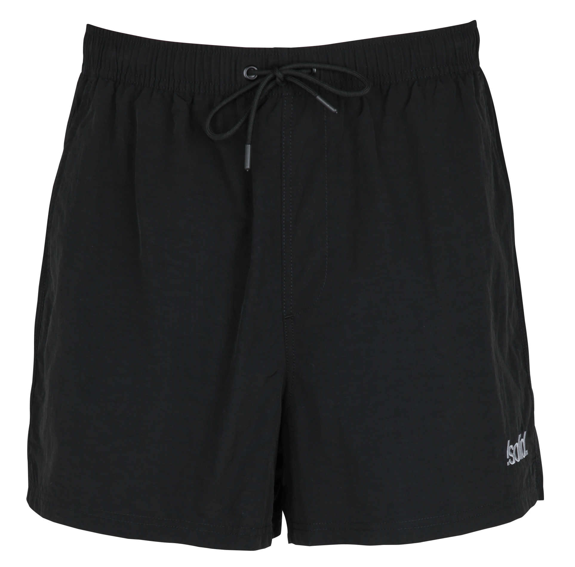 Short de bain large SOLID Noir