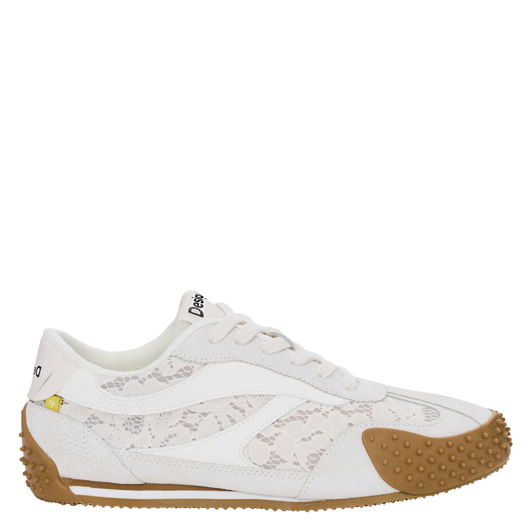 Baskets basses en cuir mélangé DESIGUAL Blanc