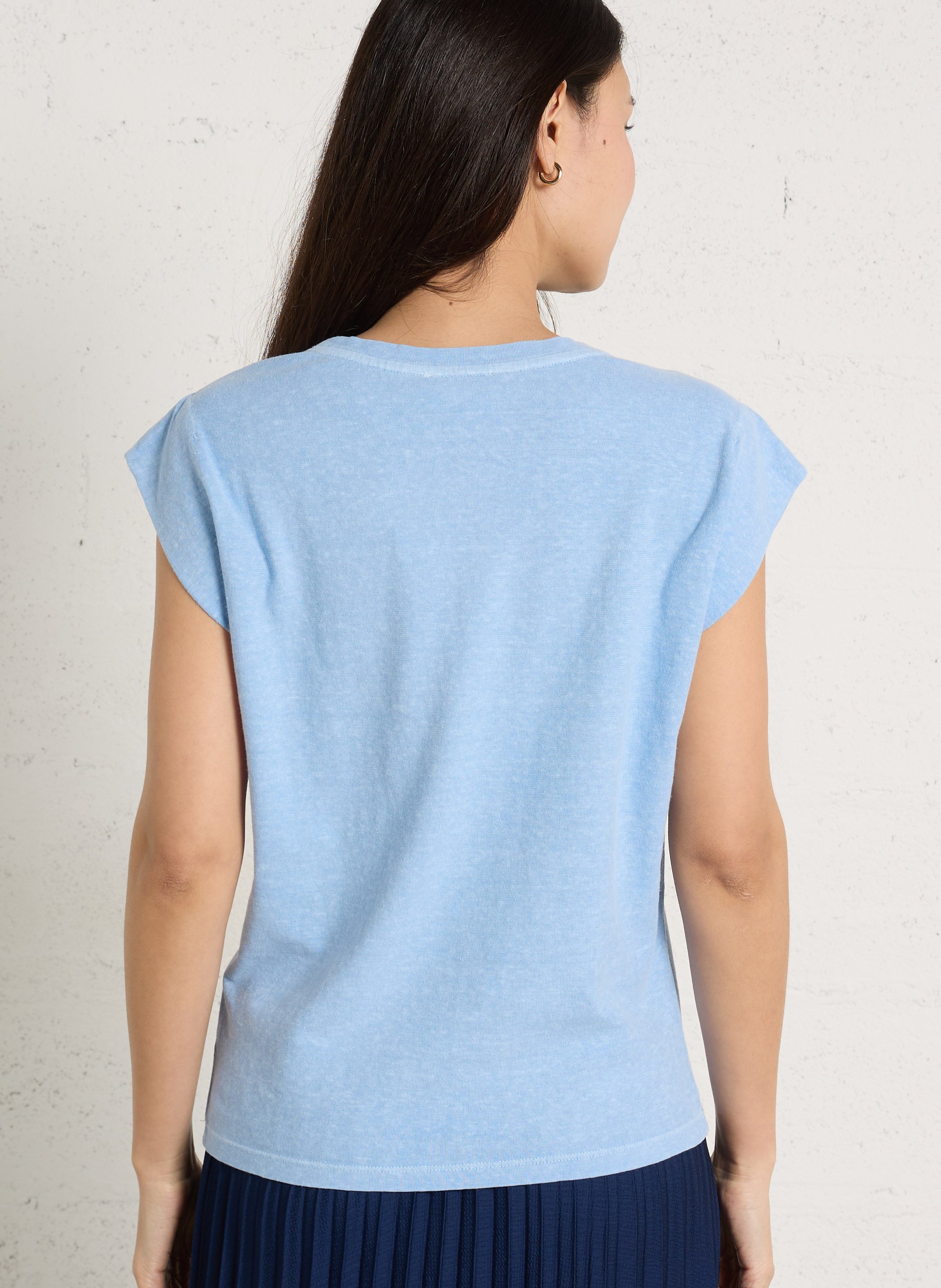 Tee-shirt col rond MAISON 123 Bleu