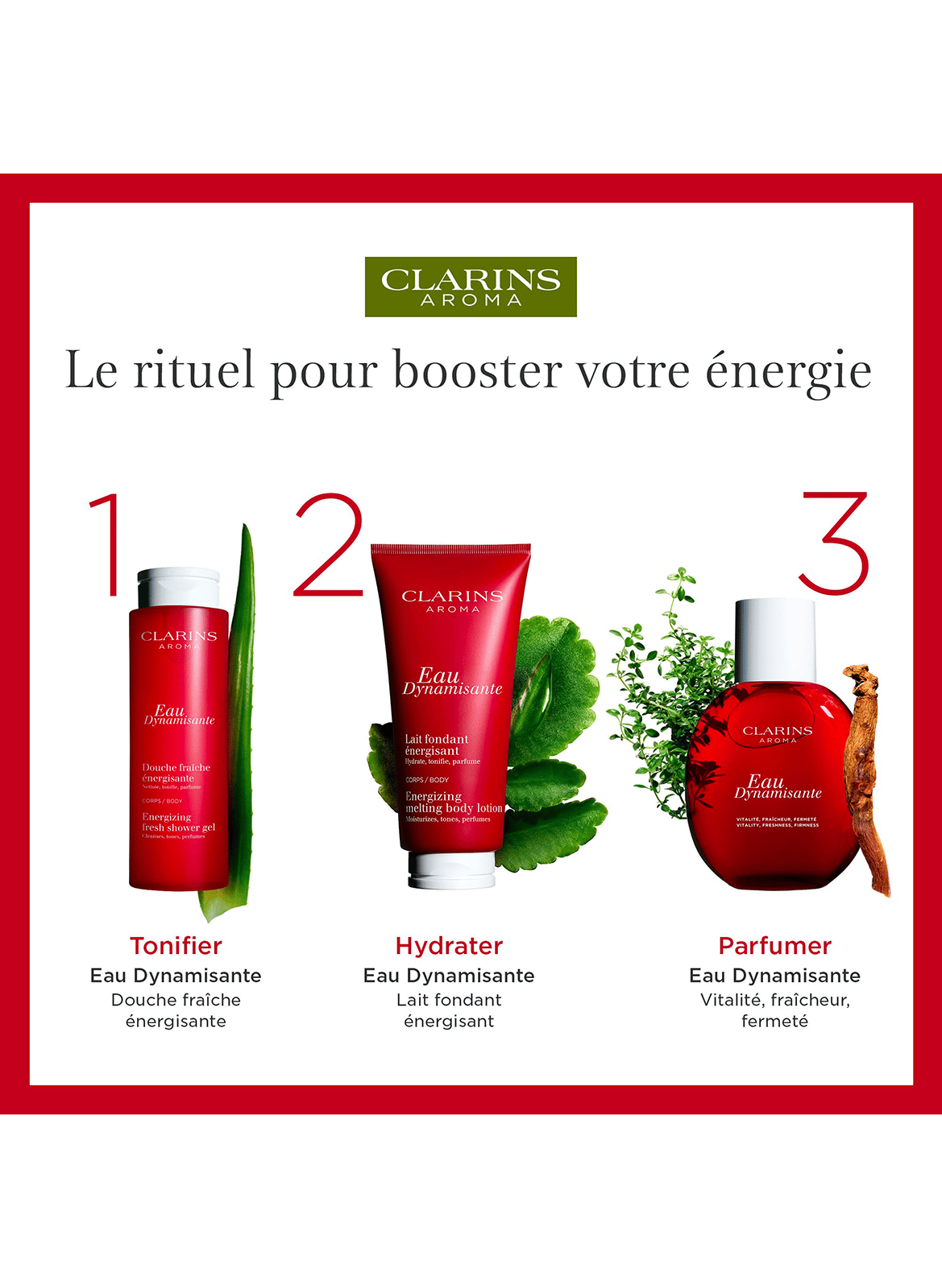 Eau Dynamisante: Vitalität, Frische, Festigkeit - Duftendes Pflegewasser CLARINS No color