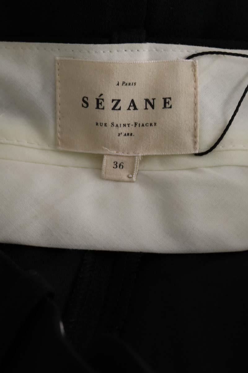 Pantalon droit SEZANE - Seconde main Noir