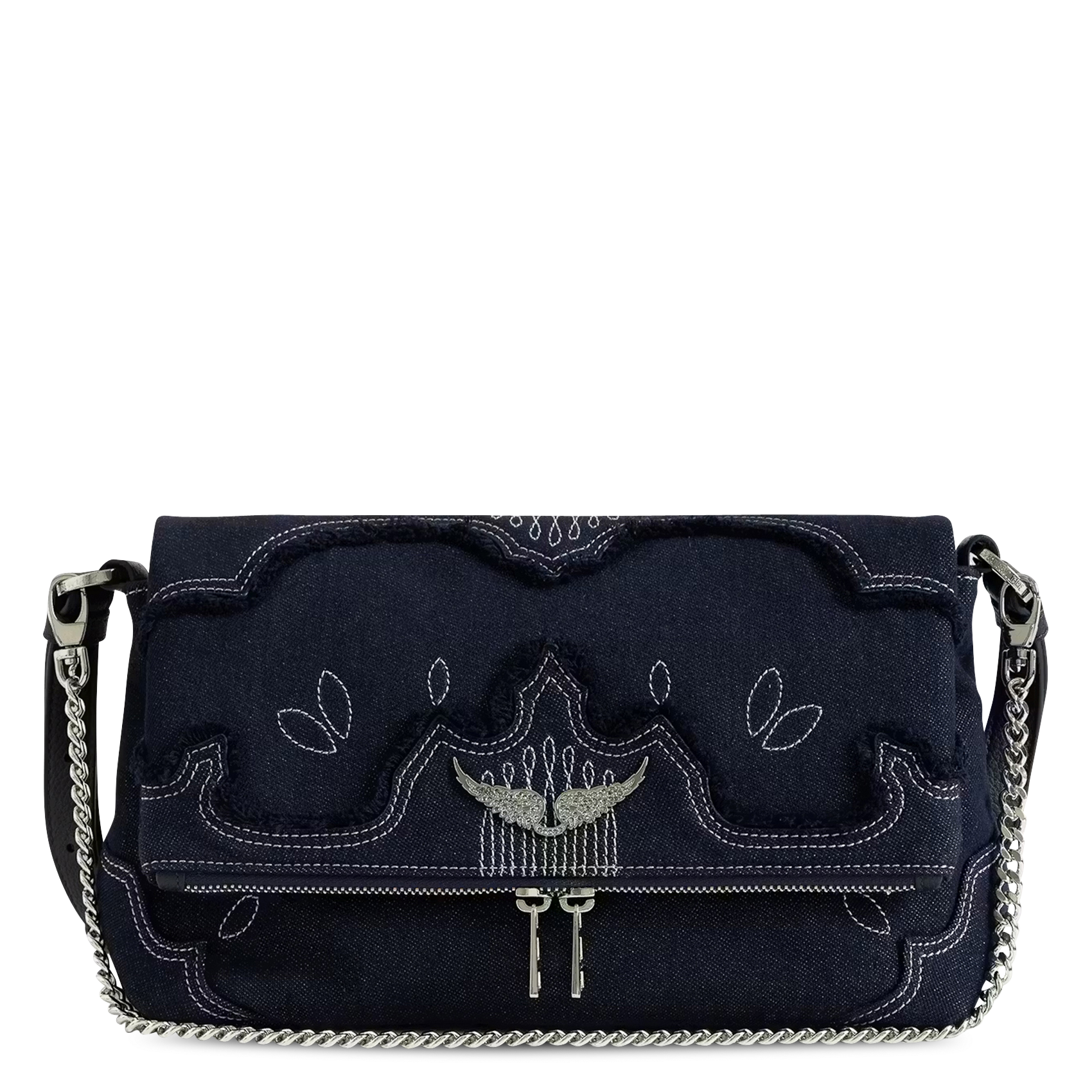 Canvas shoulder bag ZADIG&VOLTAIRE Blue