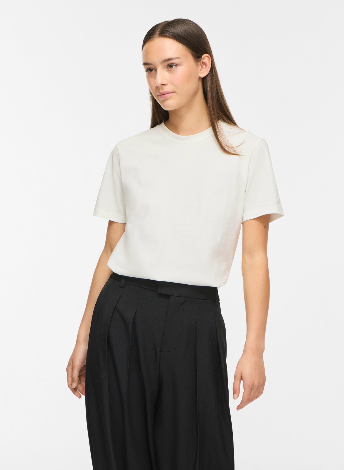 Tee-shirt droit à imprimé dos VILA Blanc