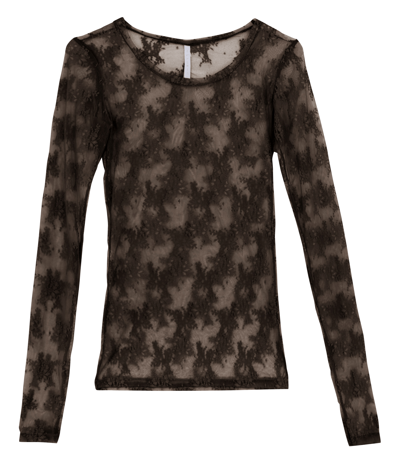 Round neck t-shirt with floral embroidery IMPERIAL