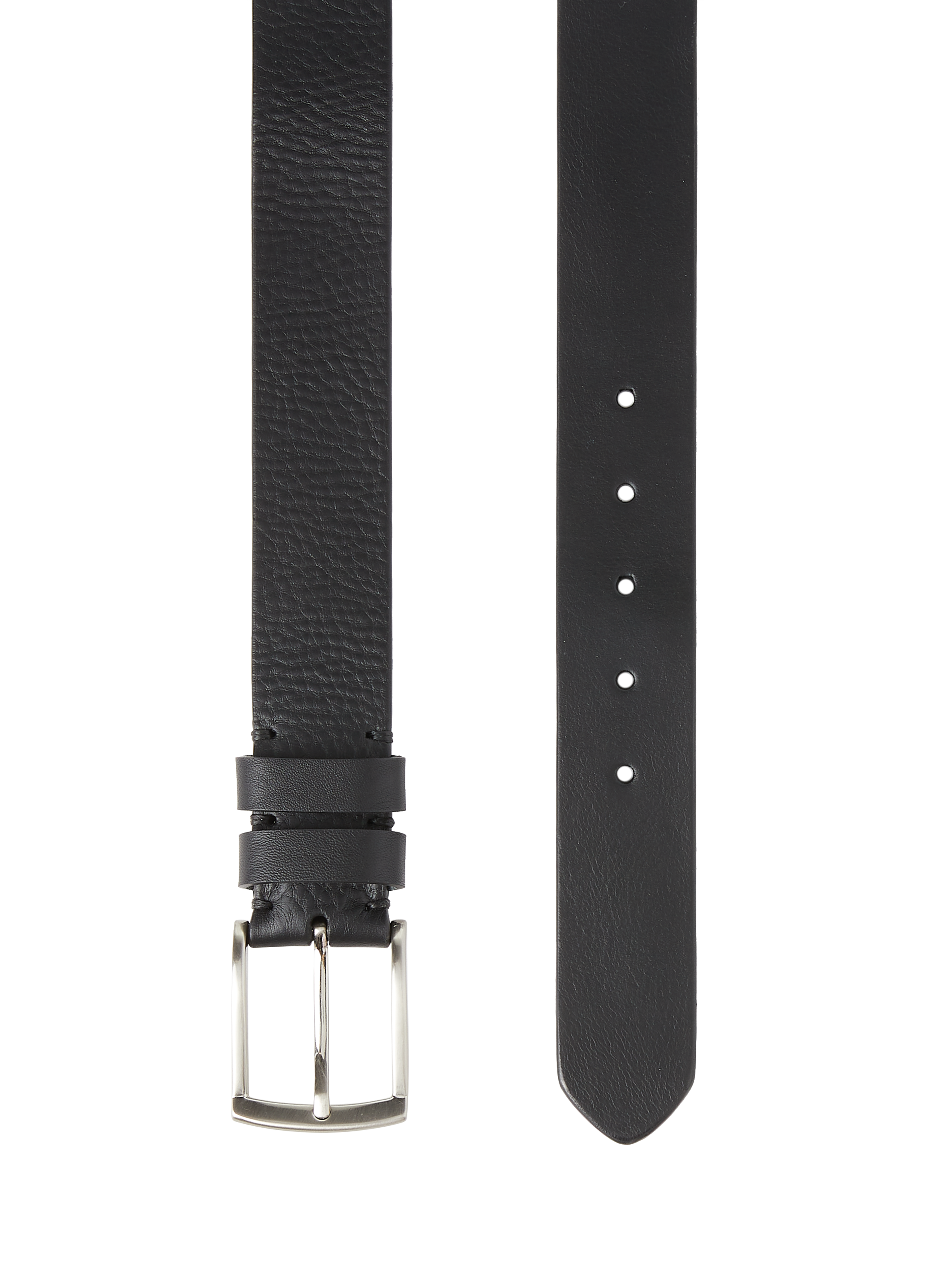 Black leather belt cei ley 11249 40mm AU PRINTEMPS PARIS Black