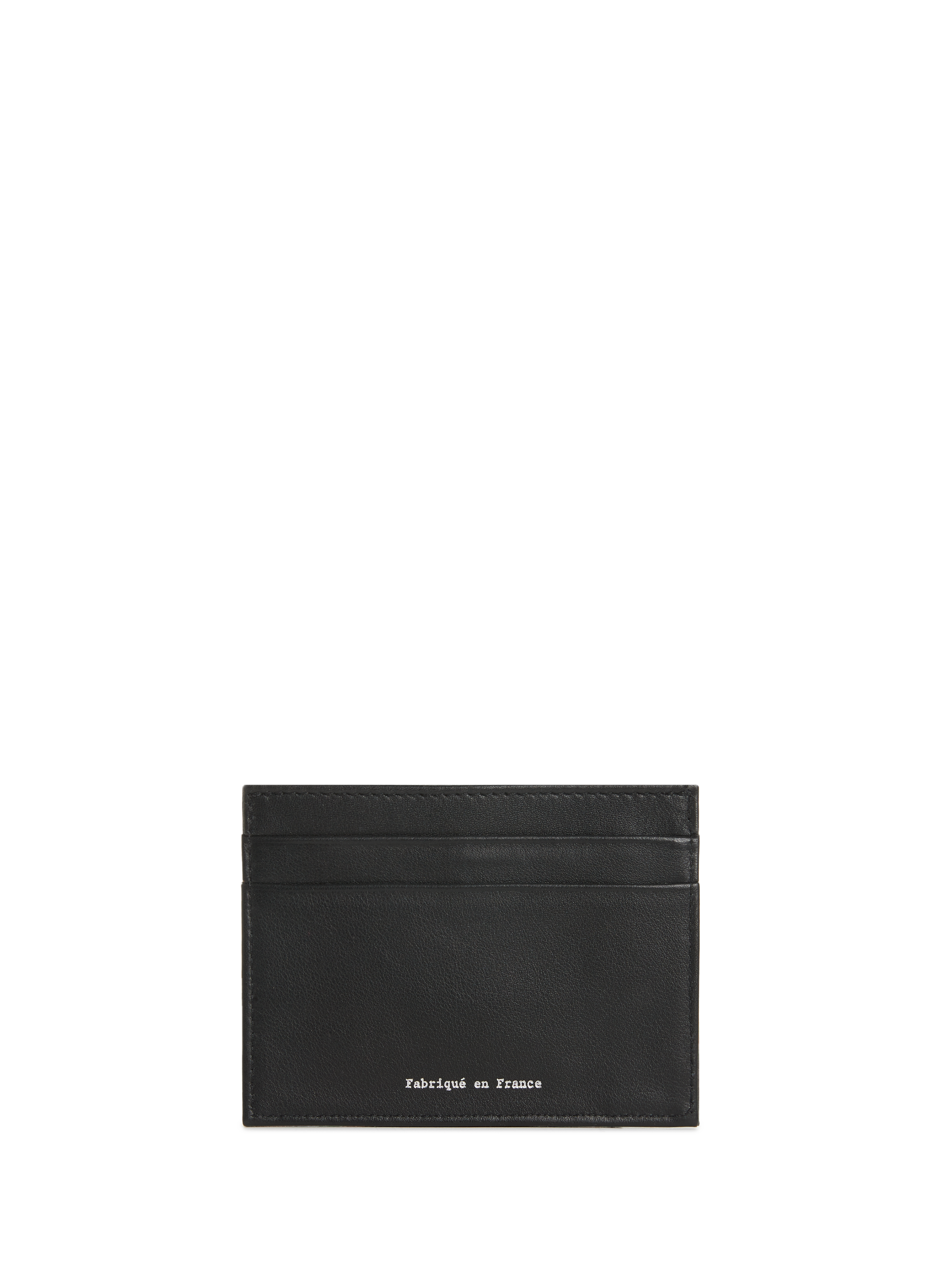 Leather Card Holder PM FRA 575 V ID Multi Simple V SAISON 1865 Black