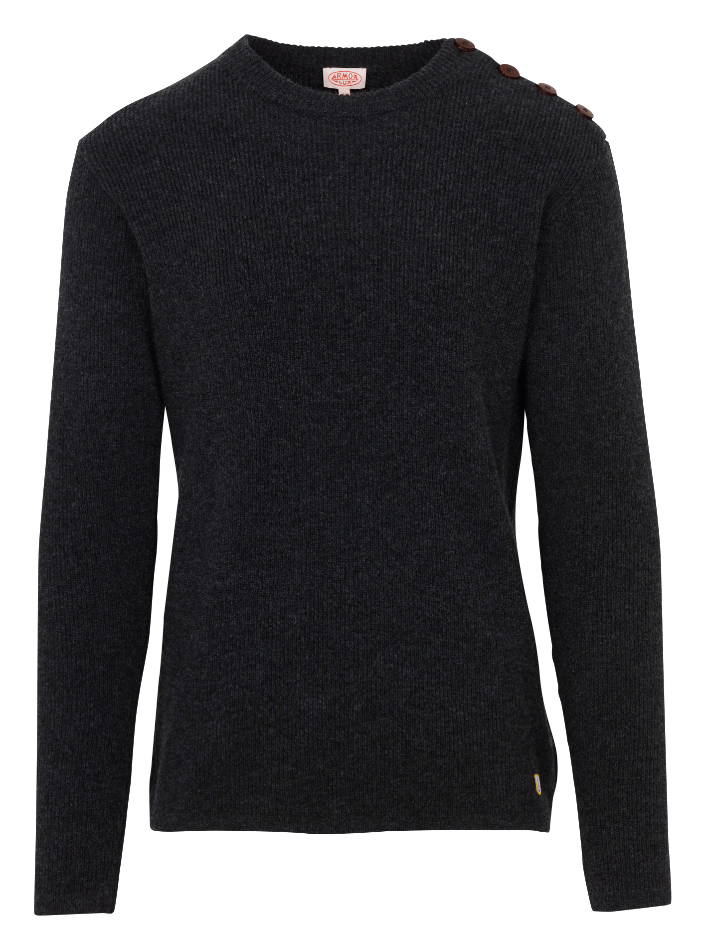Rundhalspullover aus Lammwolle ARMOR LUX Grau