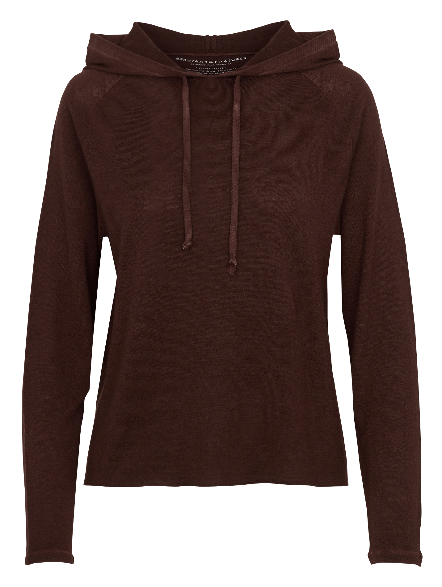 Hoodie van kasjmier MAJESTIC FILATURES Bruin