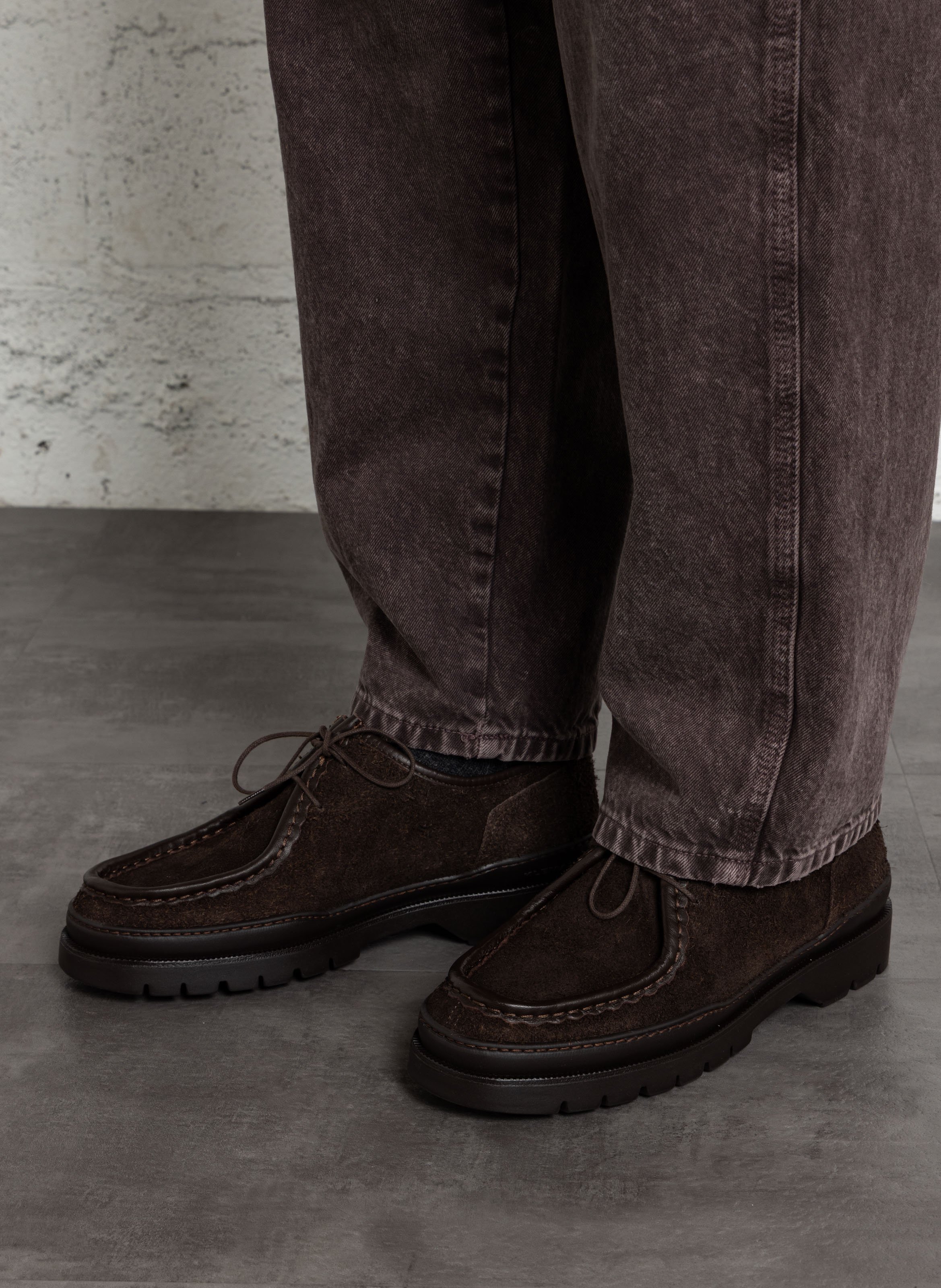 Leather Derby shoes KLEMAN Brown