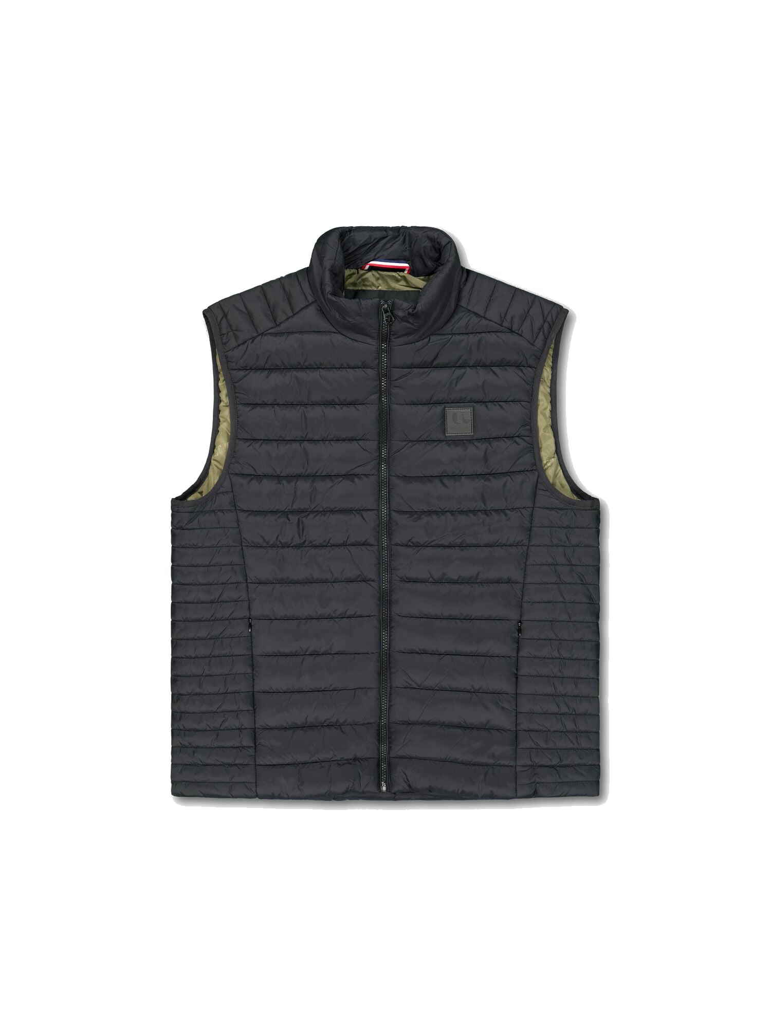 Sleeveless zip-up puffer jacket with stand-up collar LE TEMPS DES CERISES Black
