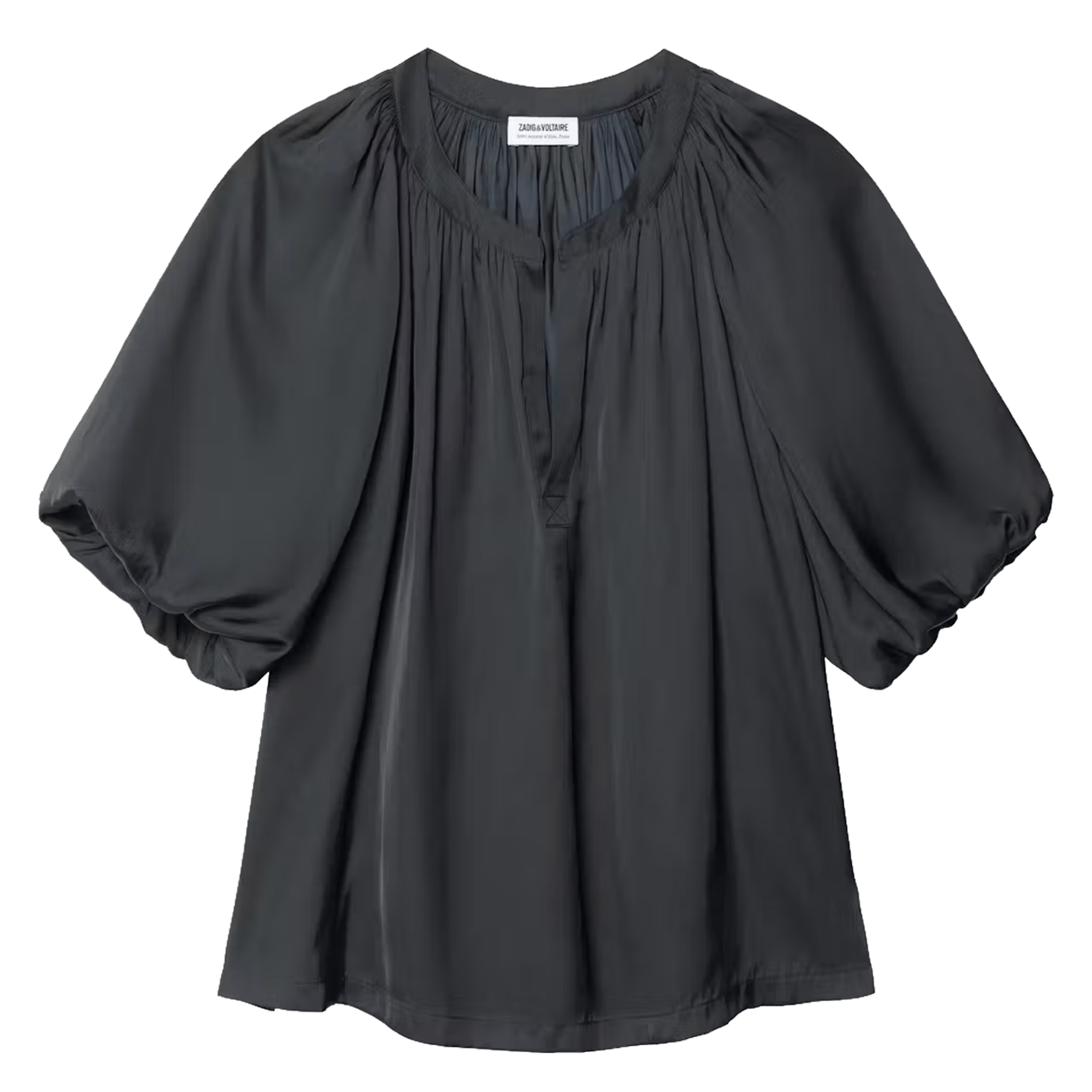 Loose V-neck blouse | Black ZADIG&VOLTAIRE Women