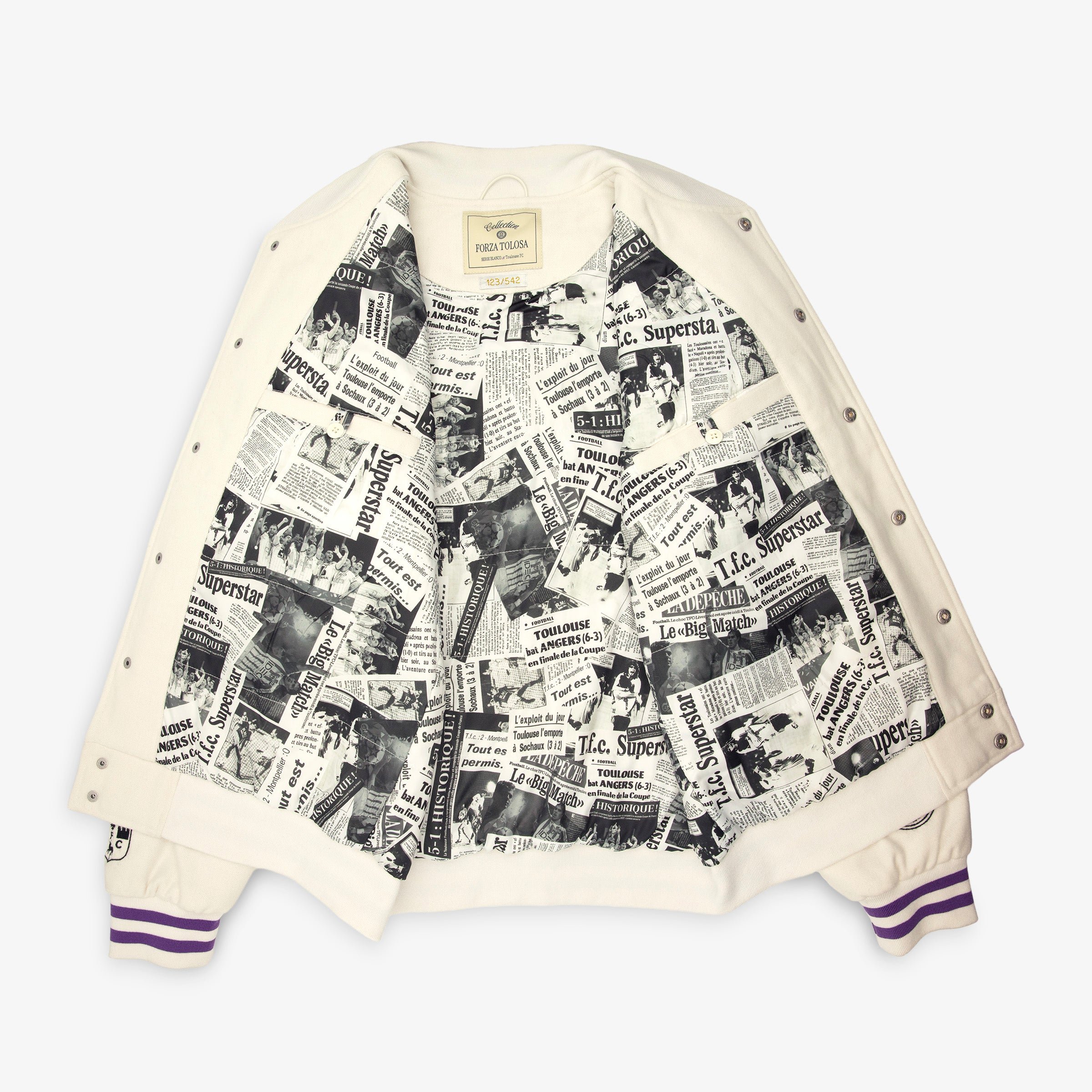 Teddy parka jacket SERGE BLANCO White