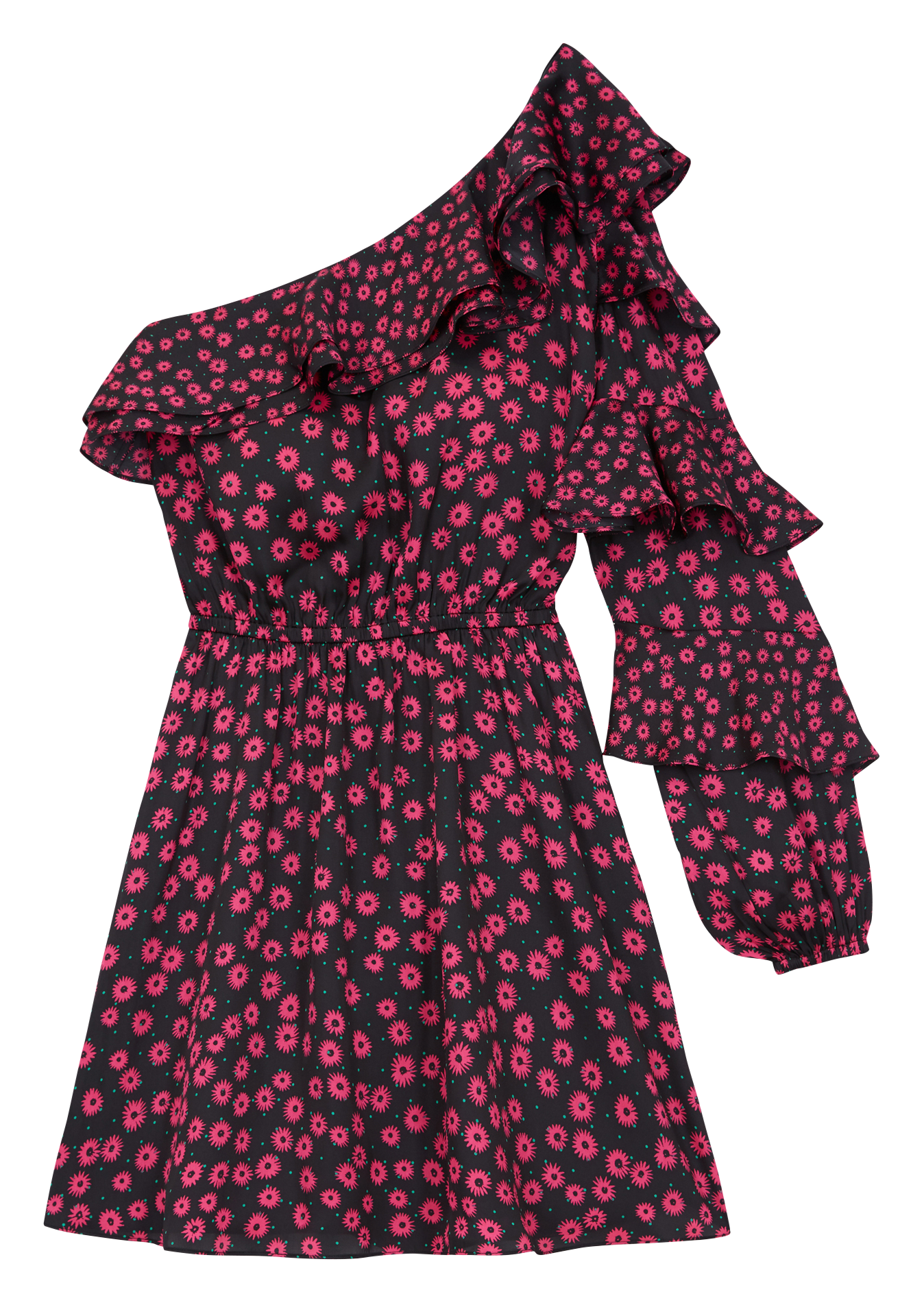 Short floral pattern dress THE KOOPLES Pink