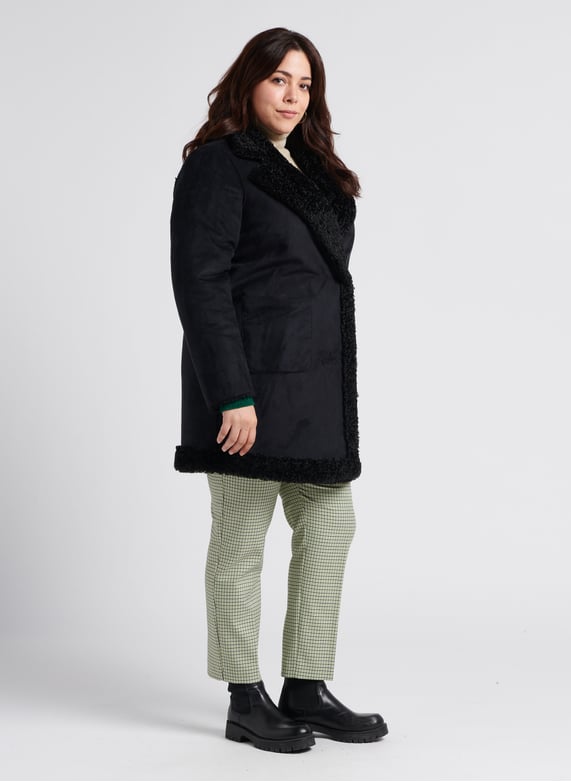 Gebreide trui met opstaande kraag | materiaalblend - Look 3