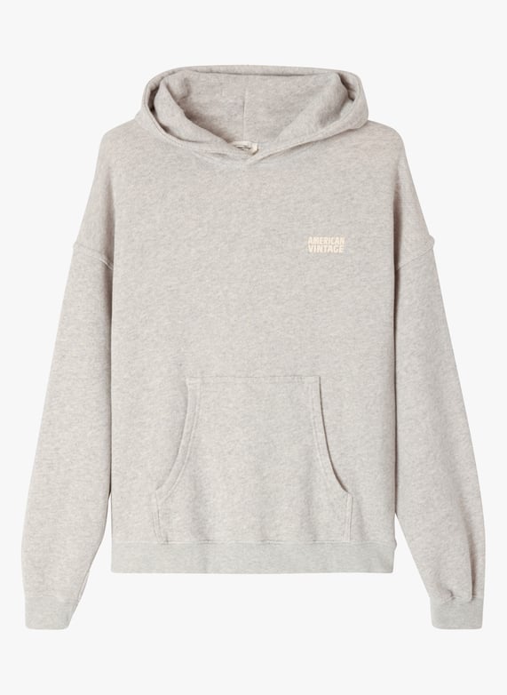 Sweat à capuche sérigraphié en coton Kodytown Polaire chine