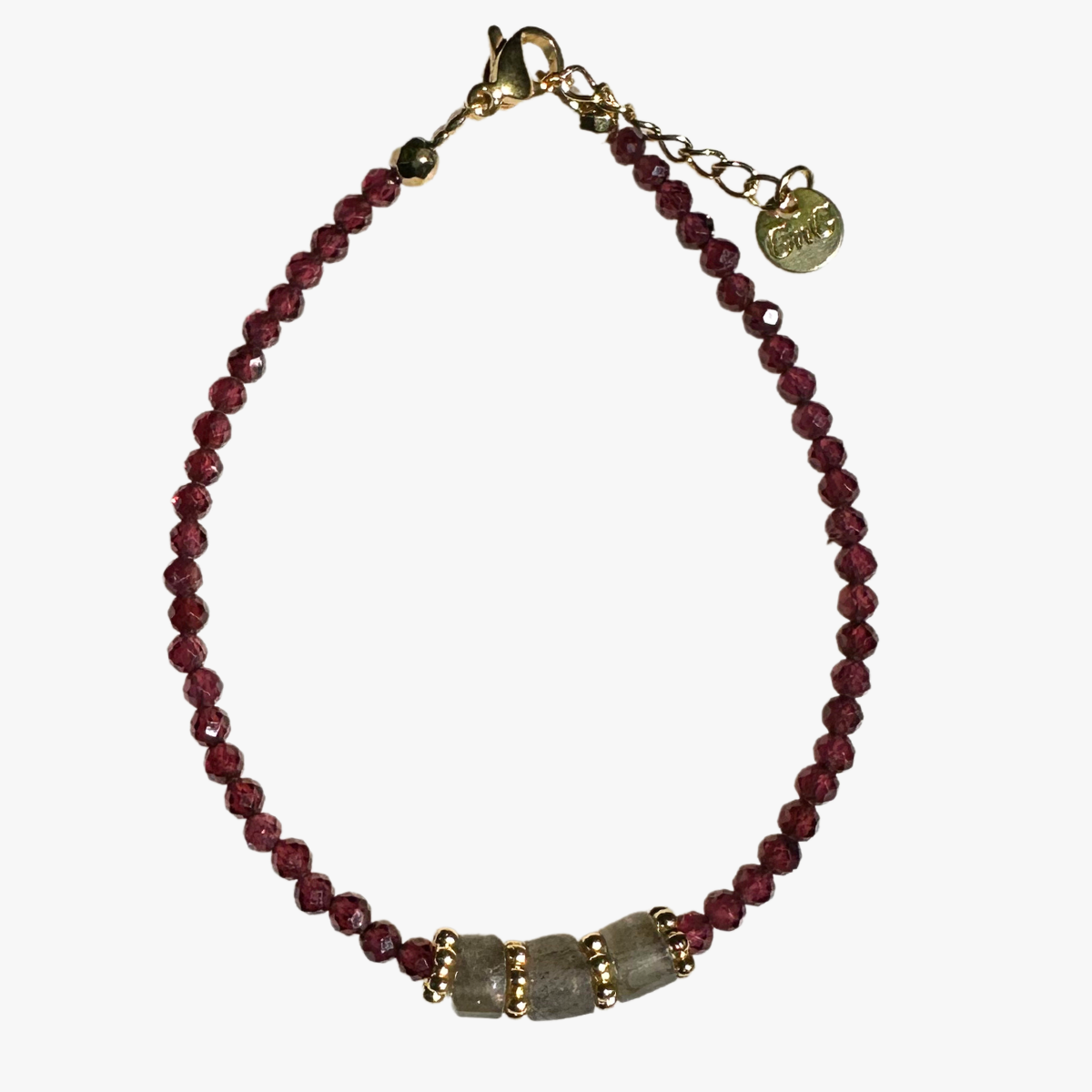 Garnet bracelet GINANDGER Blue