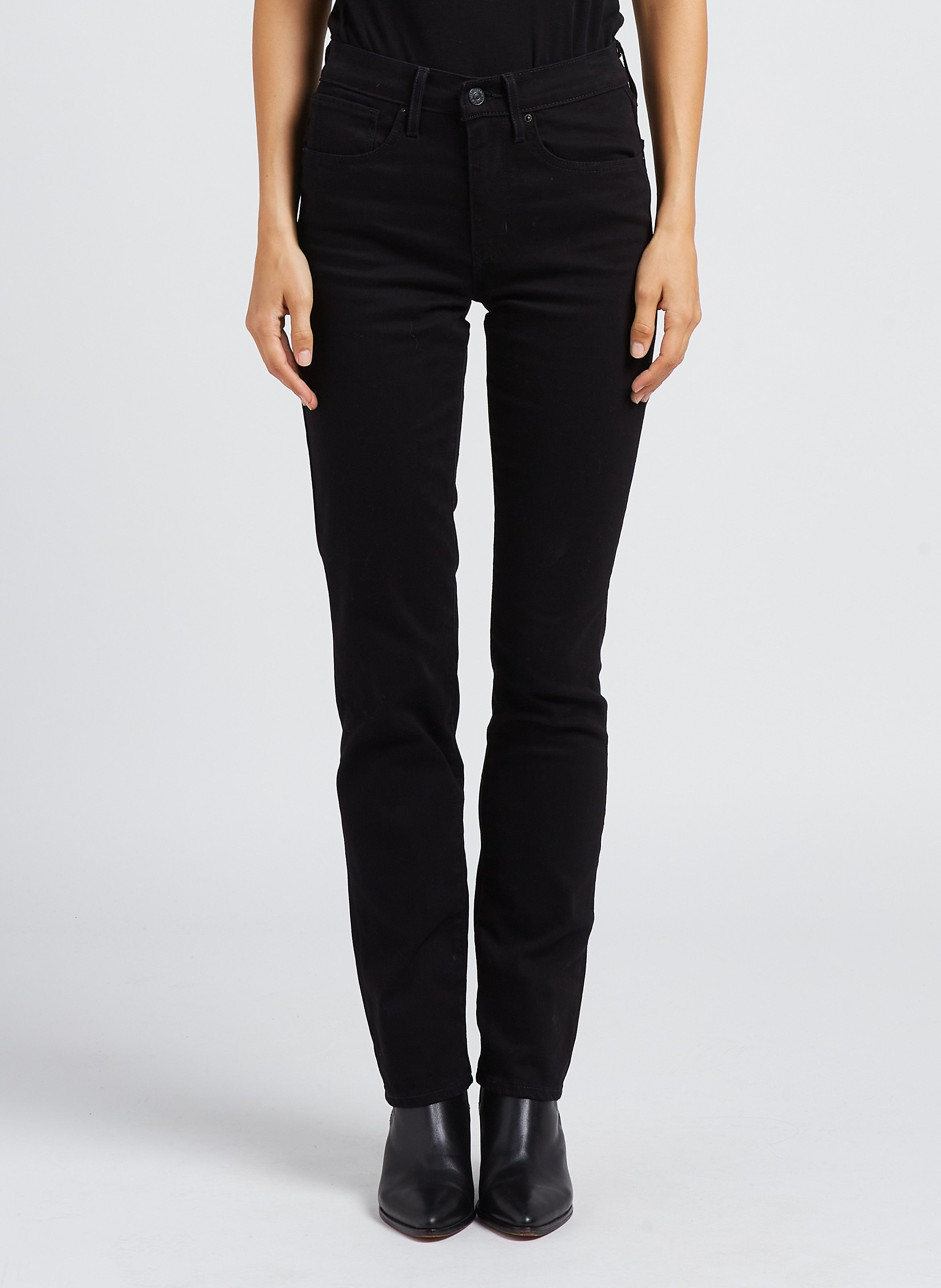 Levis noir 2025 femme taille haute