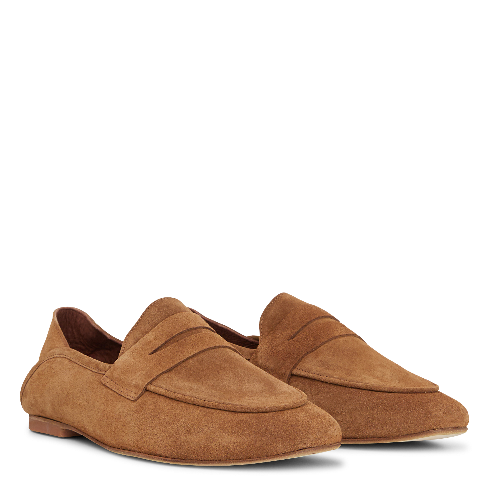 Mocassins en cuir velours ANONYMOUS COPENHAGEN Marron