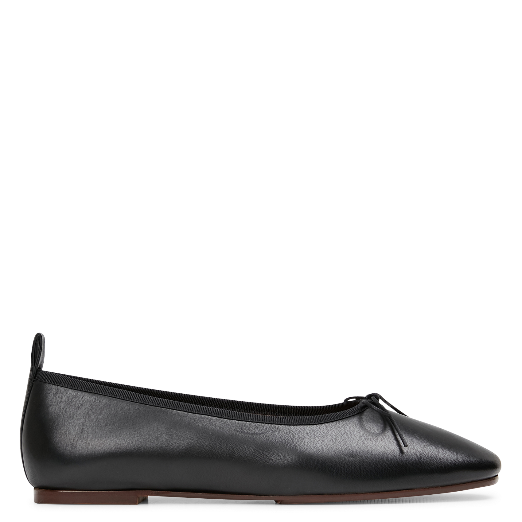 Leather ballet pumps RIVECOUR Black